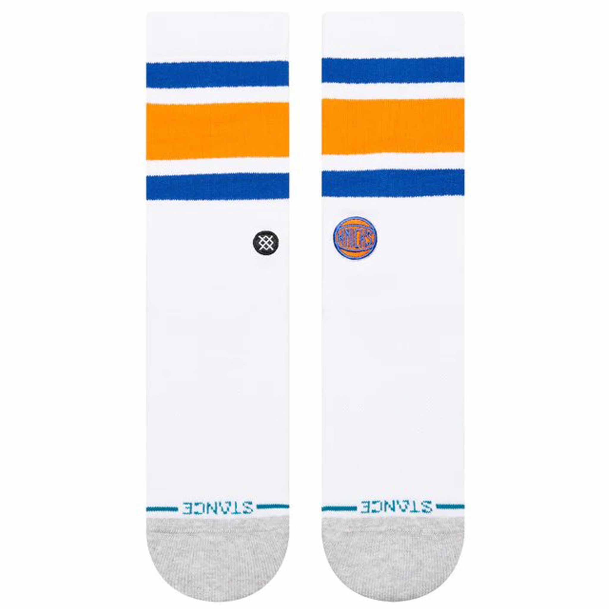 Stance X NBA Tube Crew Sock White New York Knicks Socks