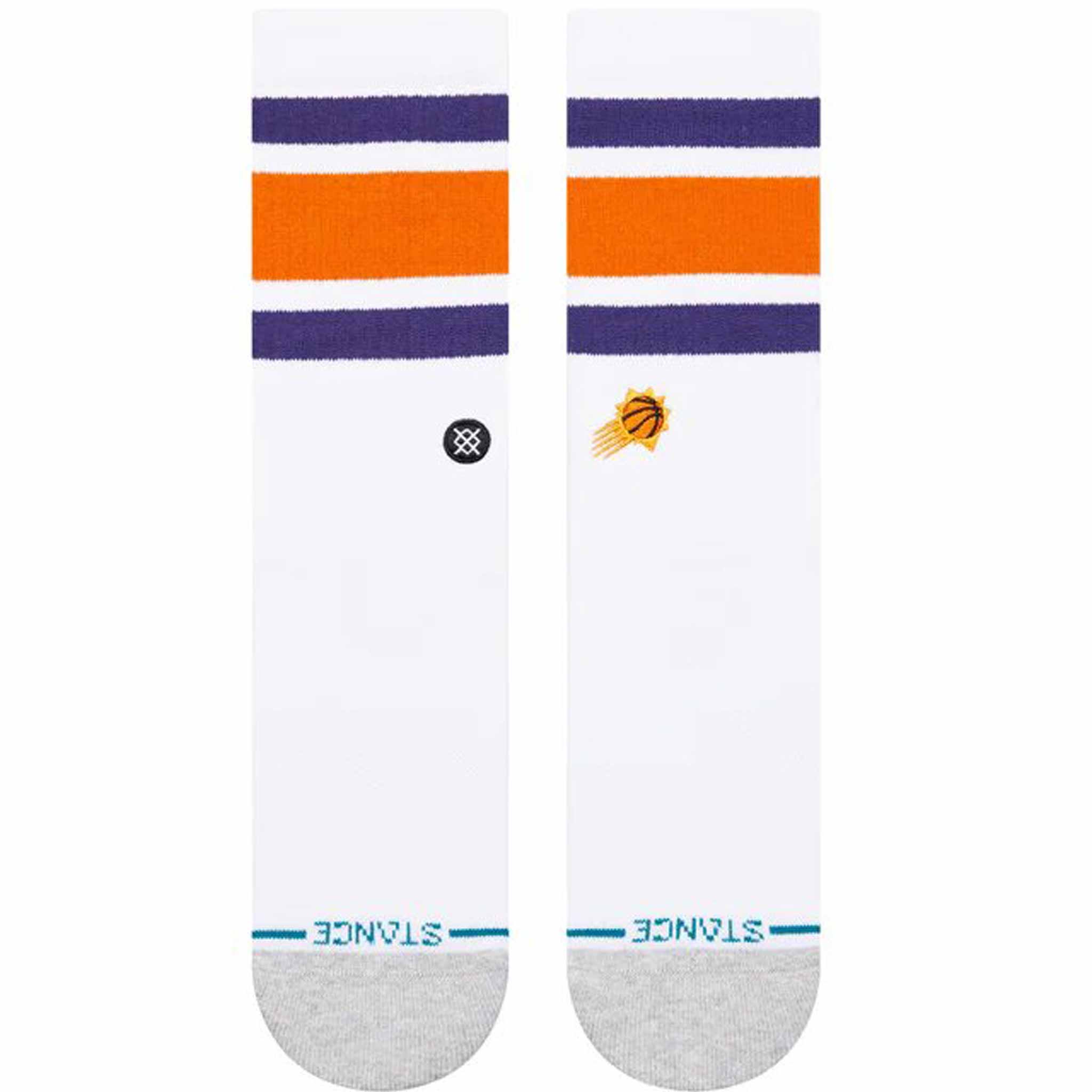 Stance X NBA Tube Crew Sock White Phoenix Suns Socks