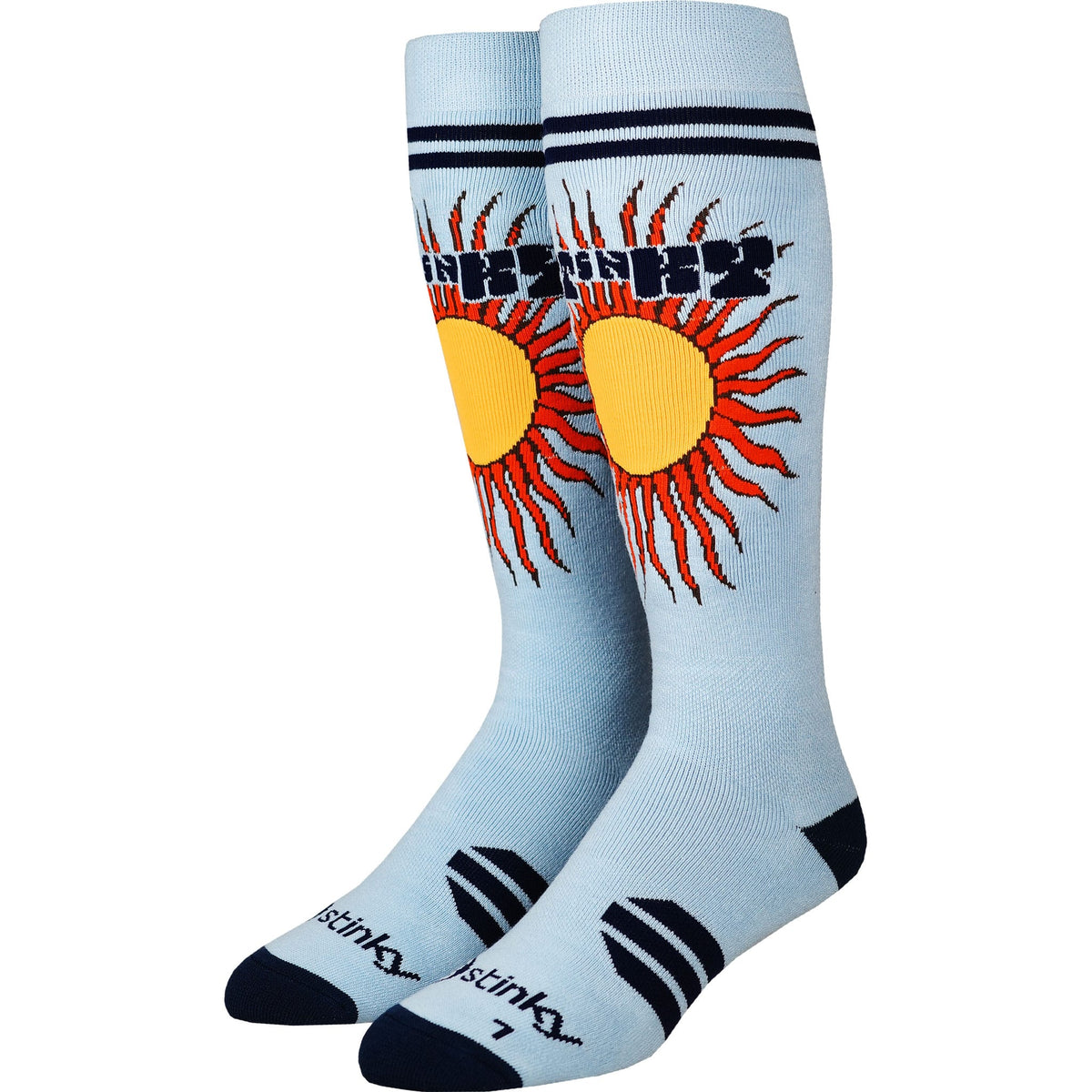 Stinky Socks Soul Shine Sunburst Green Snowboard Socks