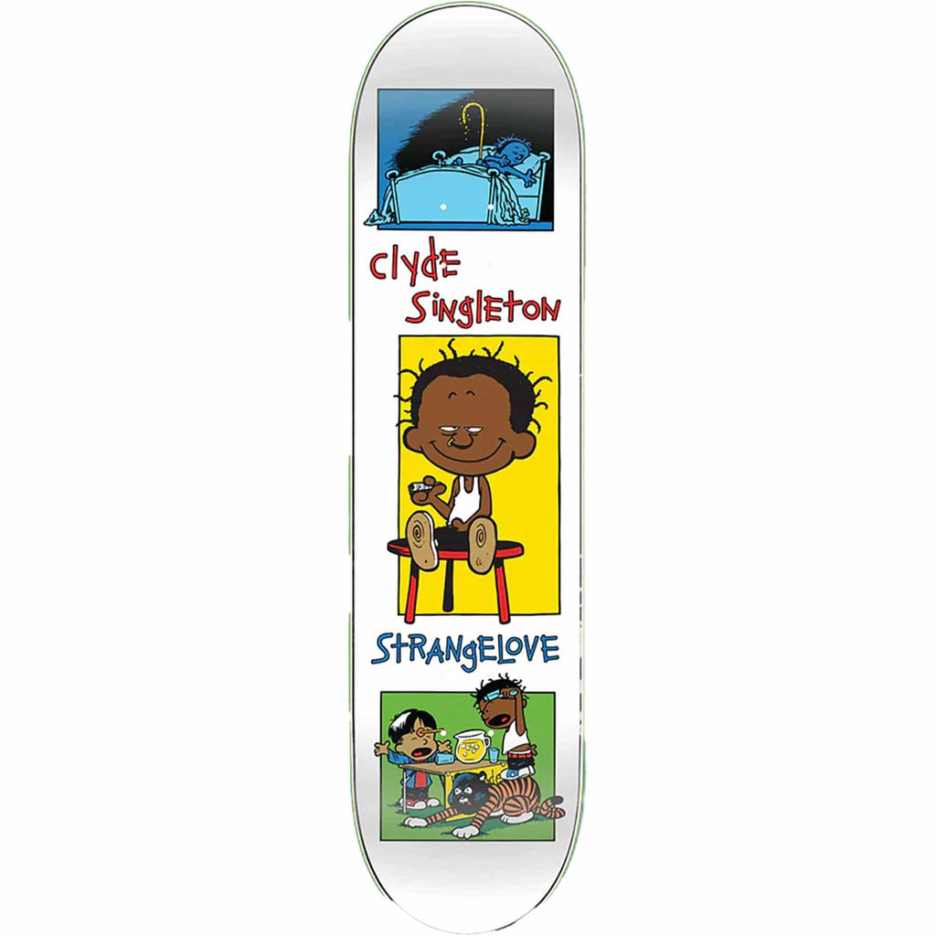 Strangelove Clyde Singleton Screen Printed Autographed 8.0" Skateboard Deck Skateboard