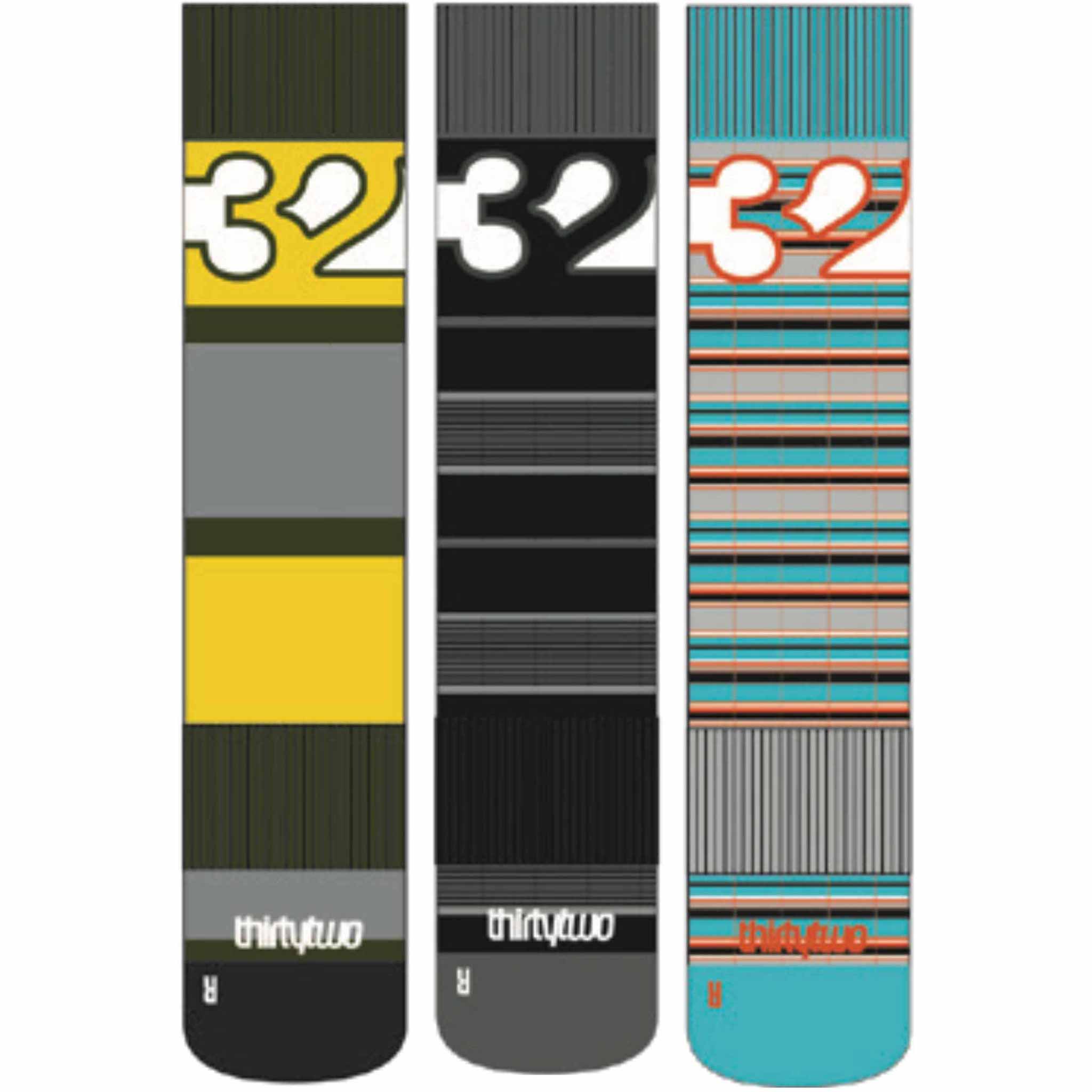ThirtyTwo Cut Out 3-Pack Sock Asst Socks