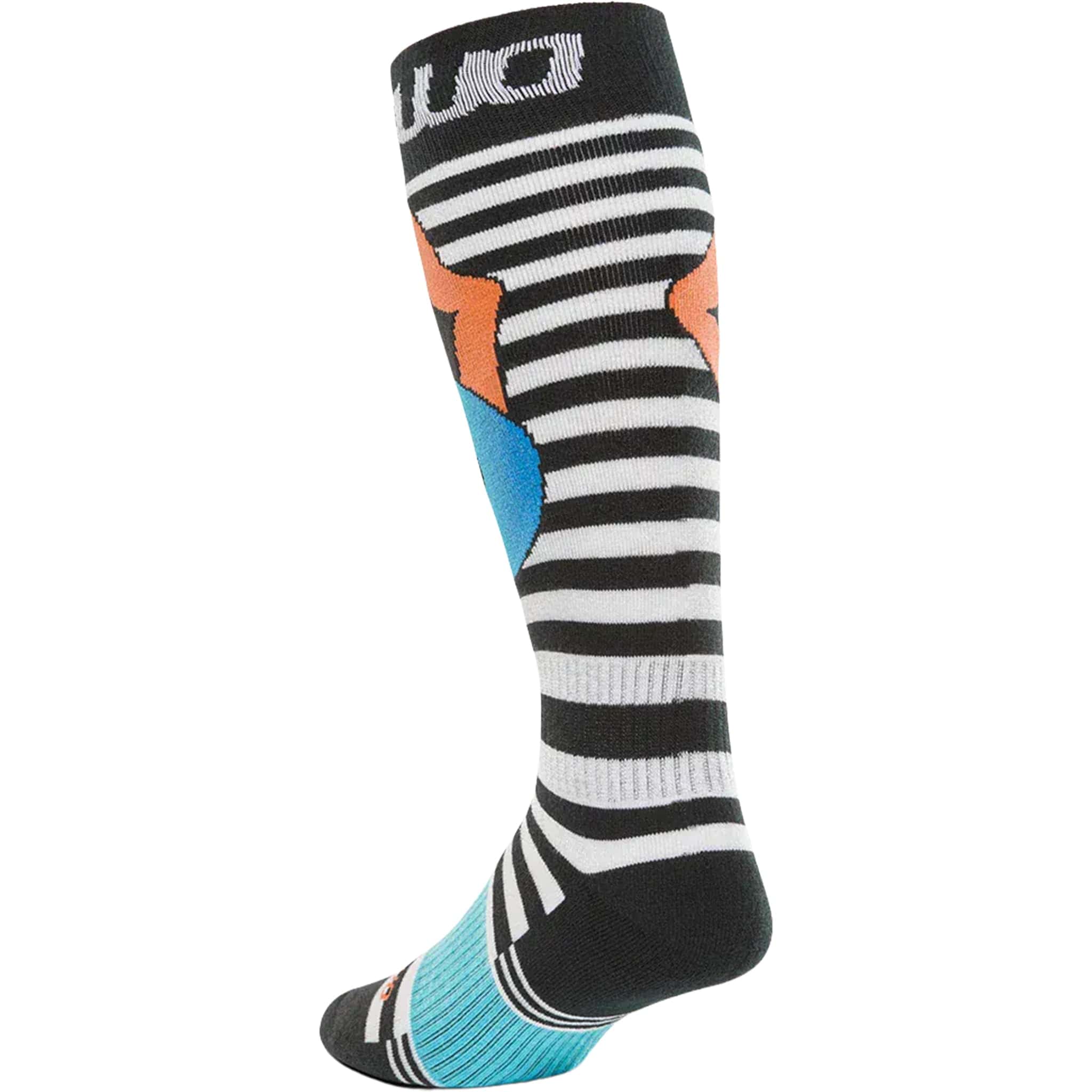 ThirtyTwo Men's Double Sock Black Orange Snowboard Socks