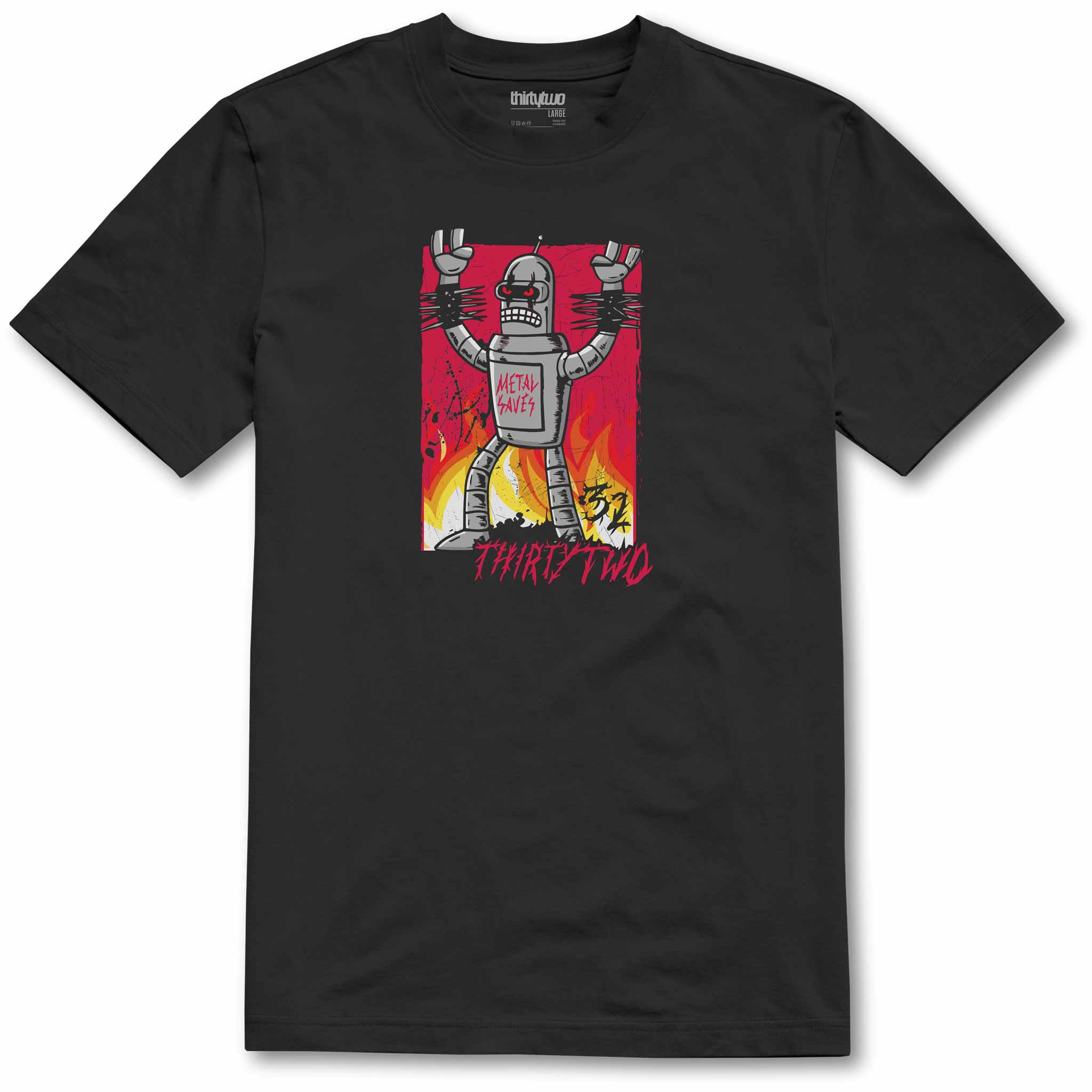 ThirtyTwo Pop Tee Black Orange T Shirt