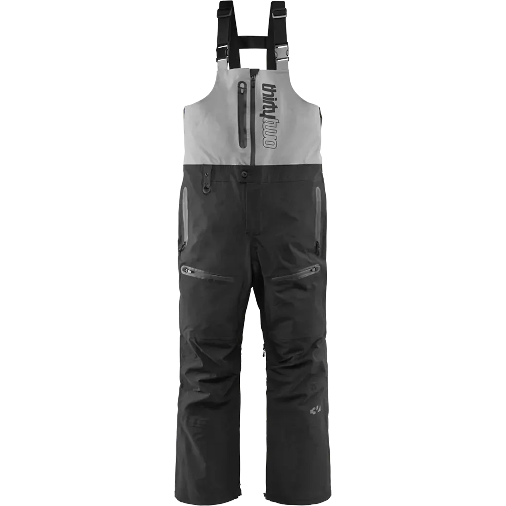 ThirtyTwo TM-3 Recycled Bib Black Grey 2026 Mens Snowboard Pants