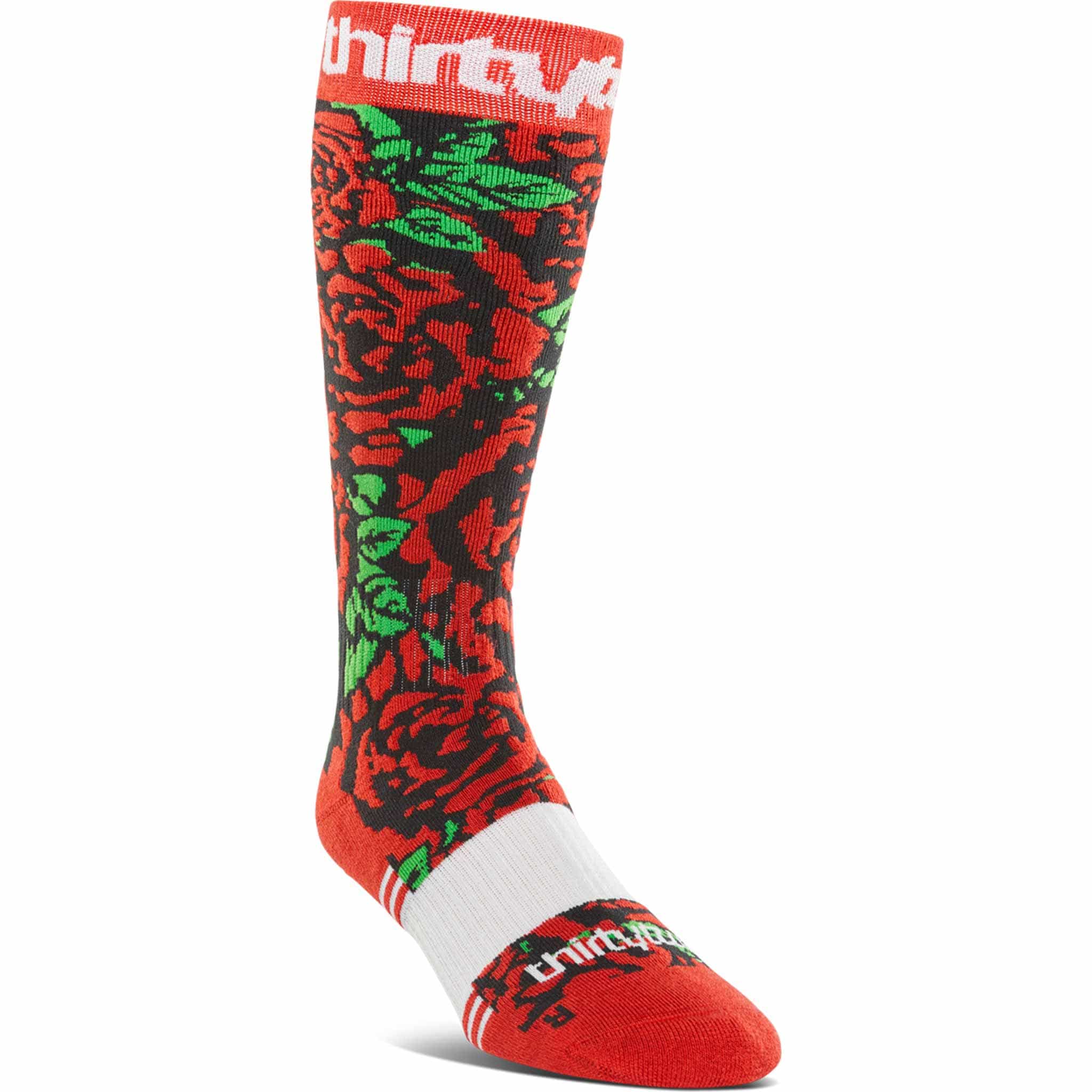 ThirtyTwo Womens Double Sock Red Black Socks