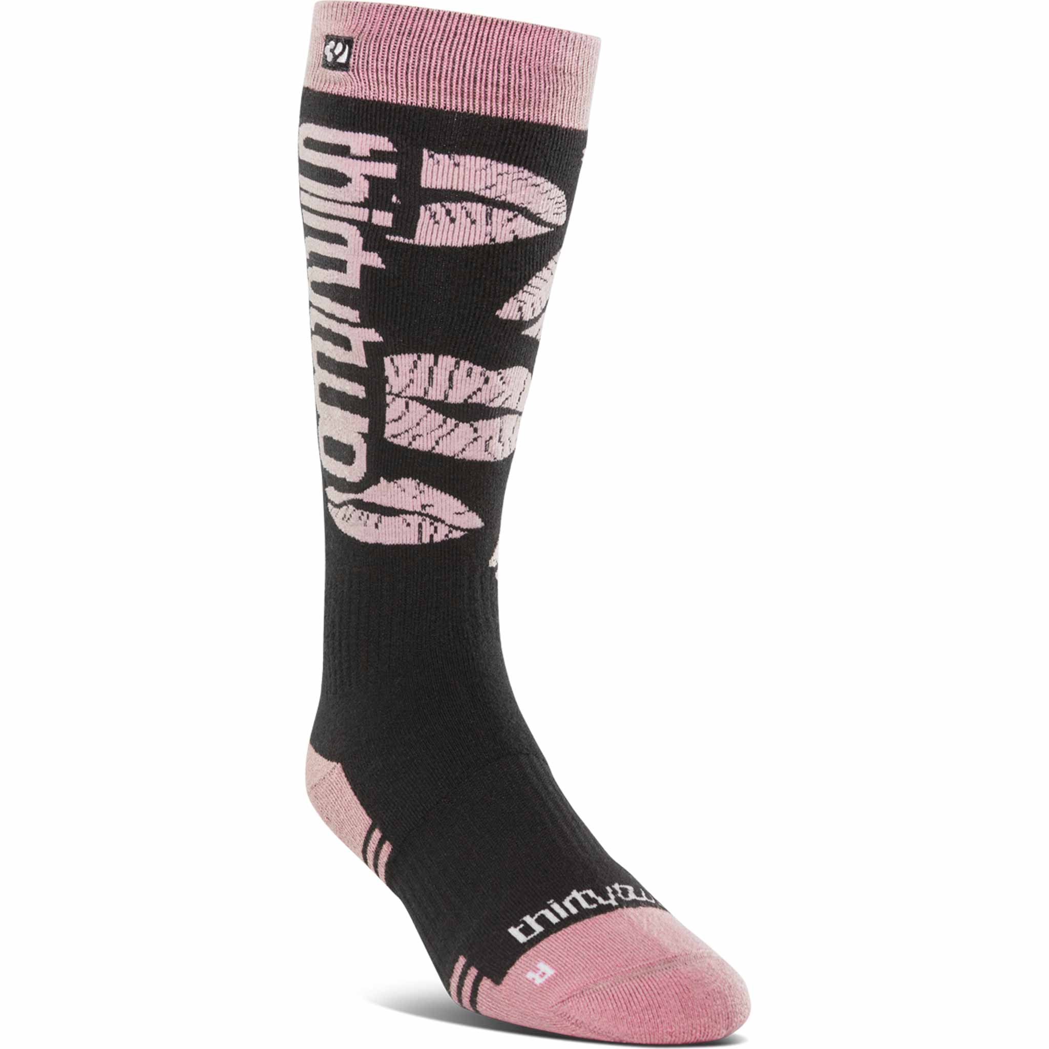 ThirtyTwo Womens Merino Sock Black Pink Socks