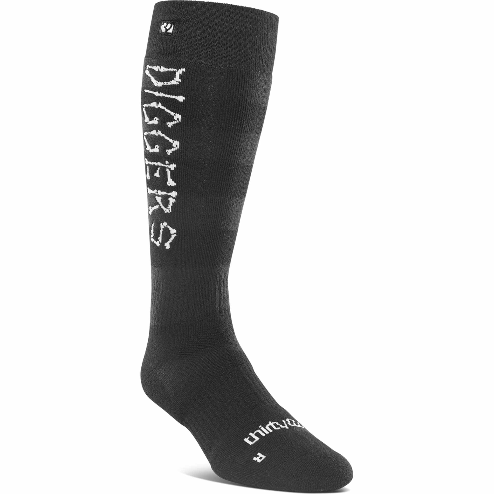 ThirtyTwo X Diggers Merino Sock Black White Socks