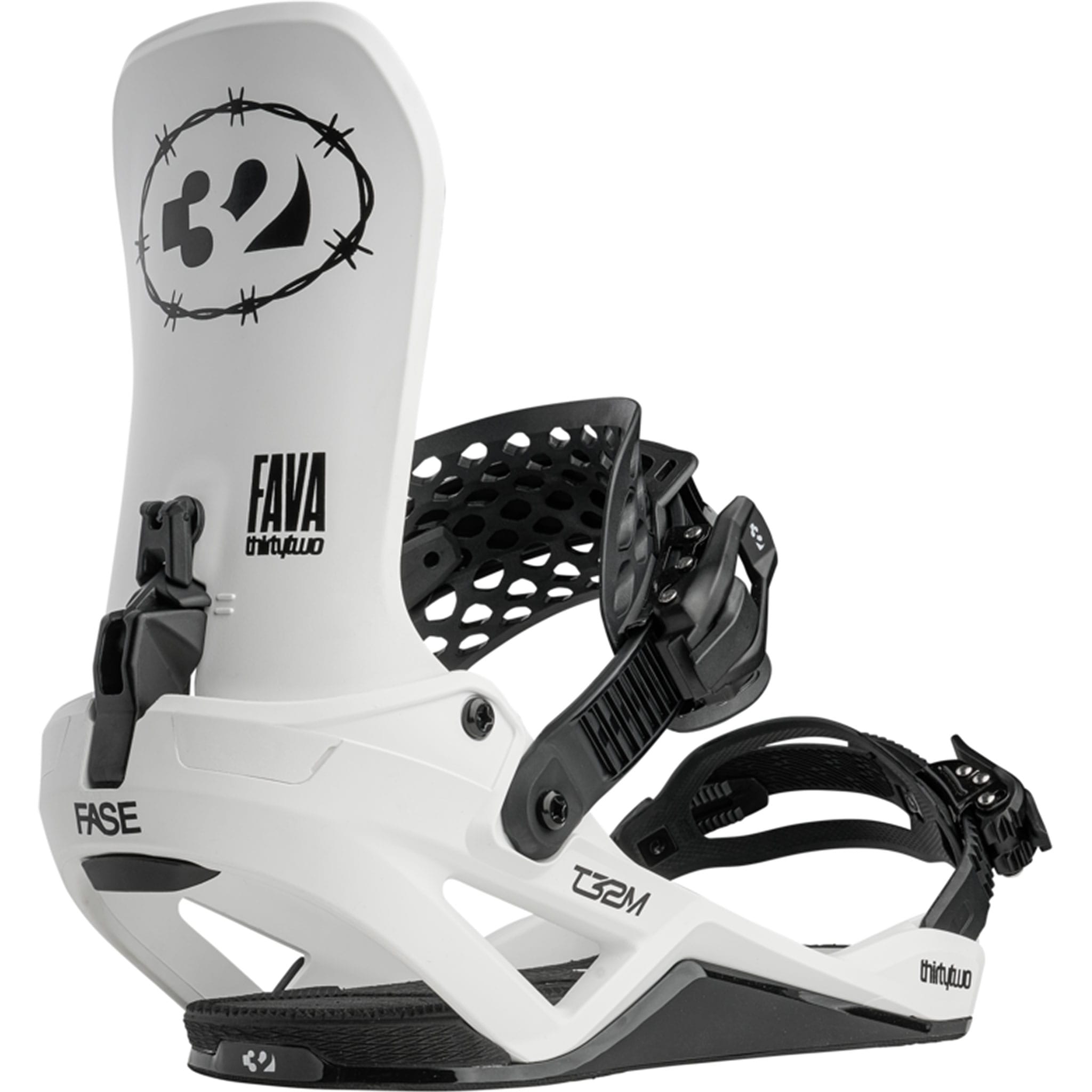 ThirtyTwo X Fava T32M FASE Snowboard Binding White 2027 Mens Snowboard Bindings