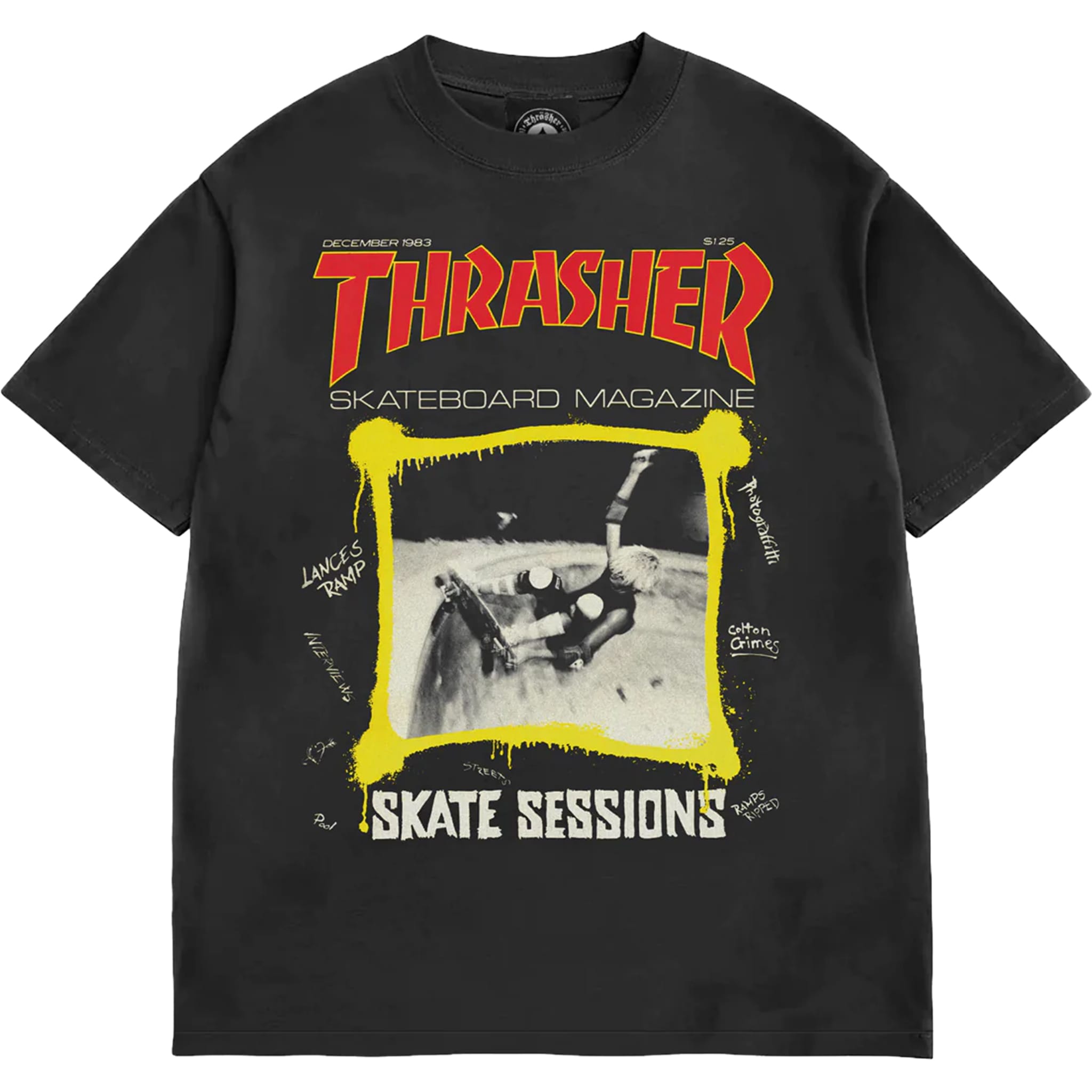 Thrasher December 1983 Vintage T-Shirt Black T Shirt