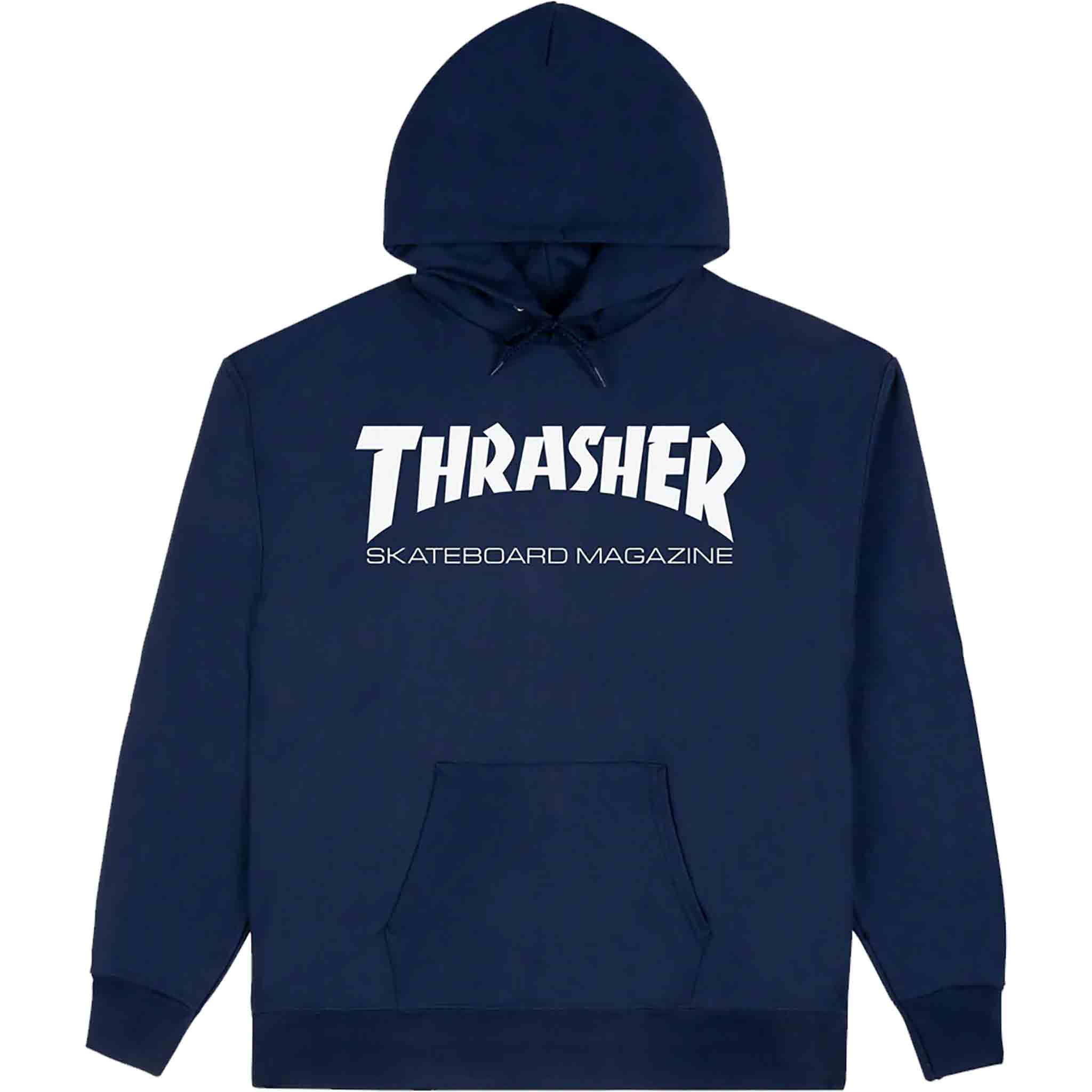 Thrasher Skate Mag Logo Hood Navy Sweatshirts