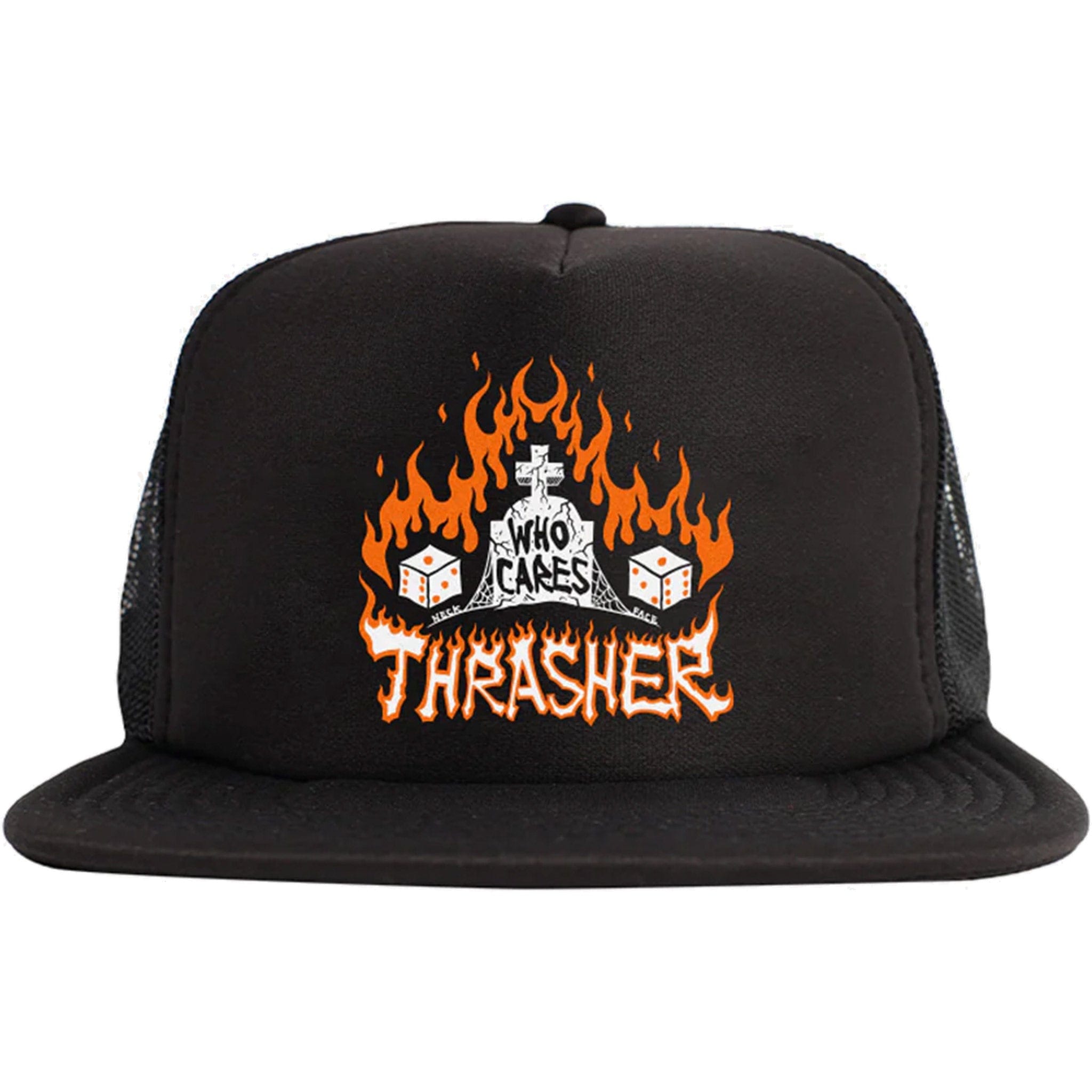 Thrasher Who Cares Trucker Hat Hats