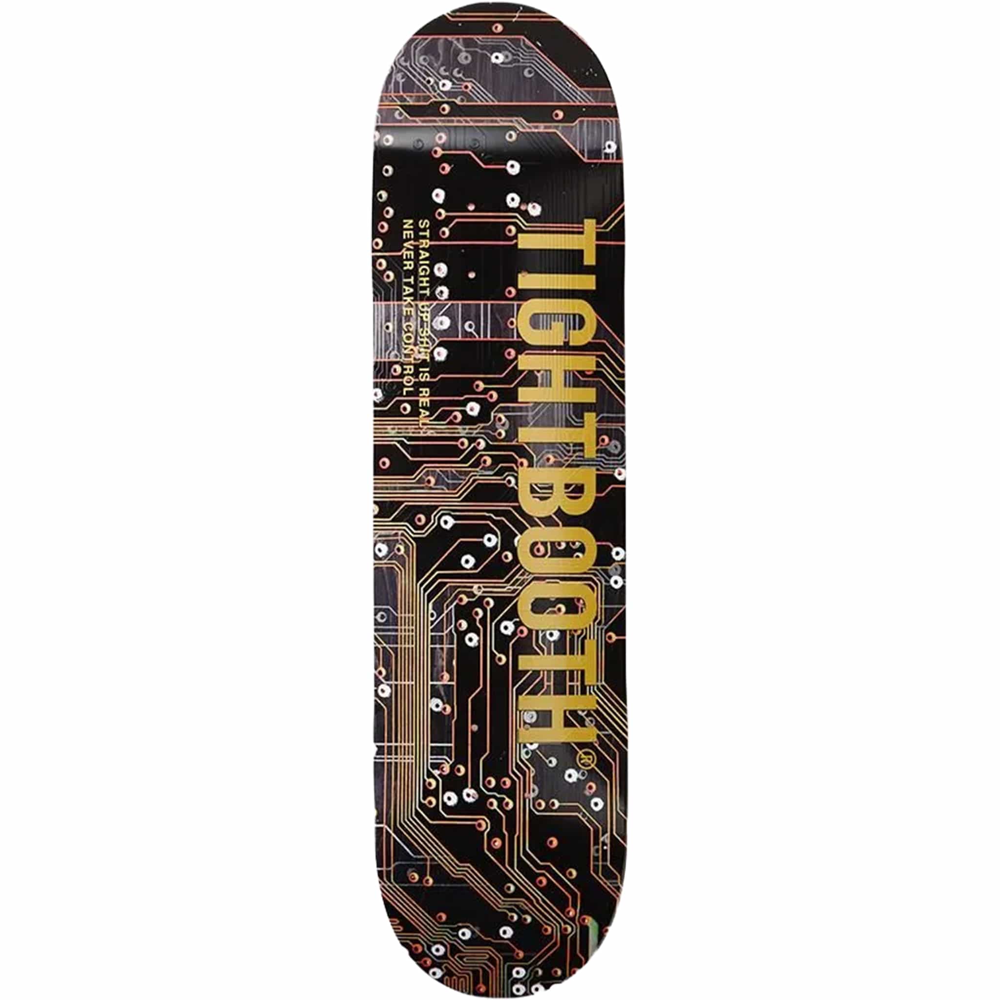 Tightbooth Chip Logo Skateboard Deck 8" Skateboard