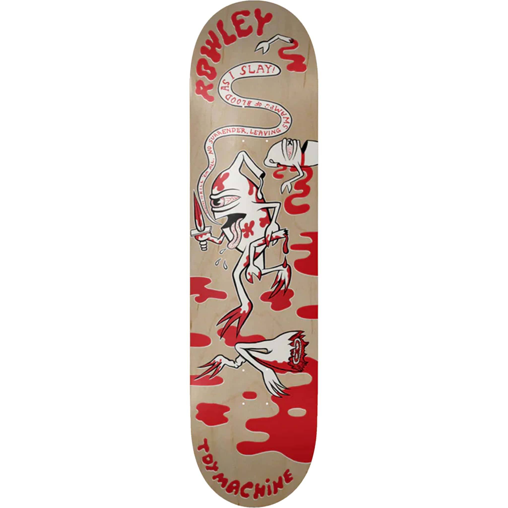 Toy Machine Rowley Slayer Skateboard Deck 8.5" Skateboard