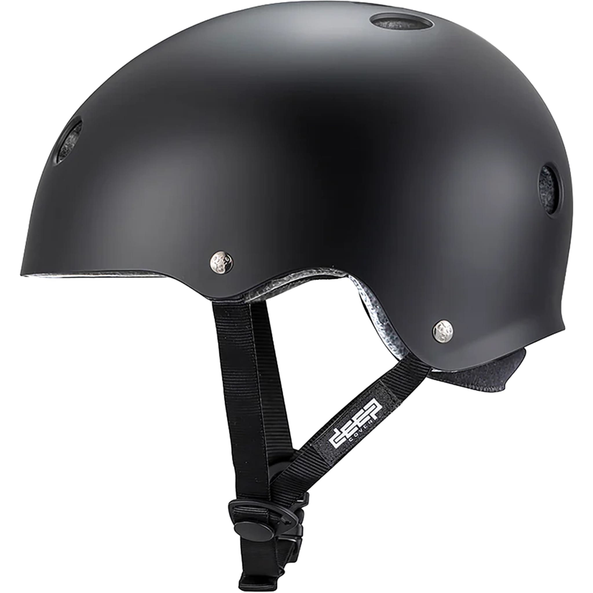Triple 8 Deep Cover Helmet Black Matte Skateboard Helmet