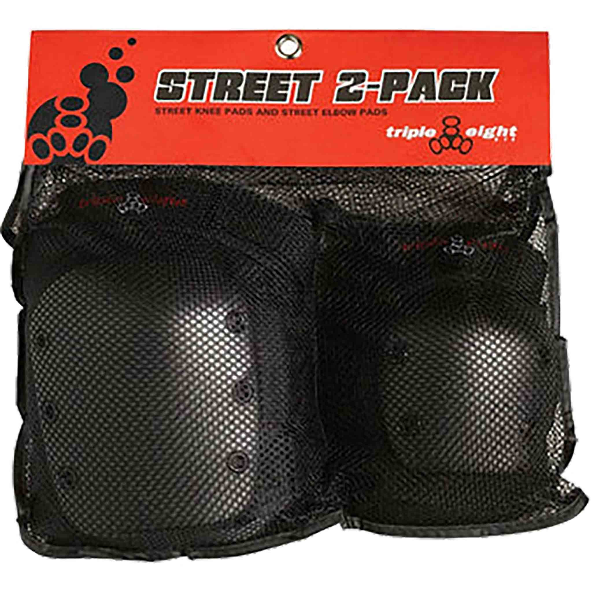 Triple Eight Street 2-Pack Knee & Elbow Pads Skateboard Protection