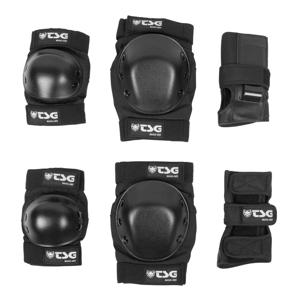TSG Basic-Set Pads Black Snowboard Protection