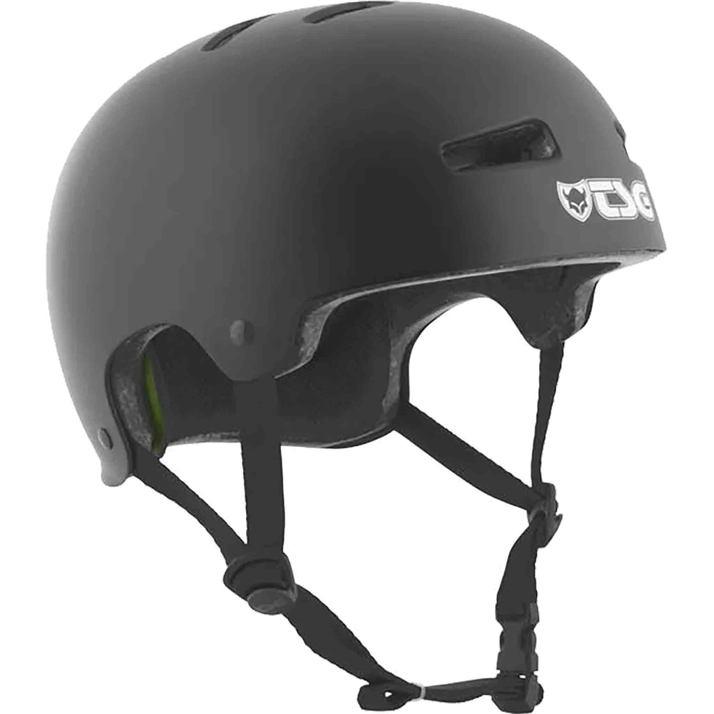 TSG Evolution Asian Fit Satin Black Skateboard Helmet