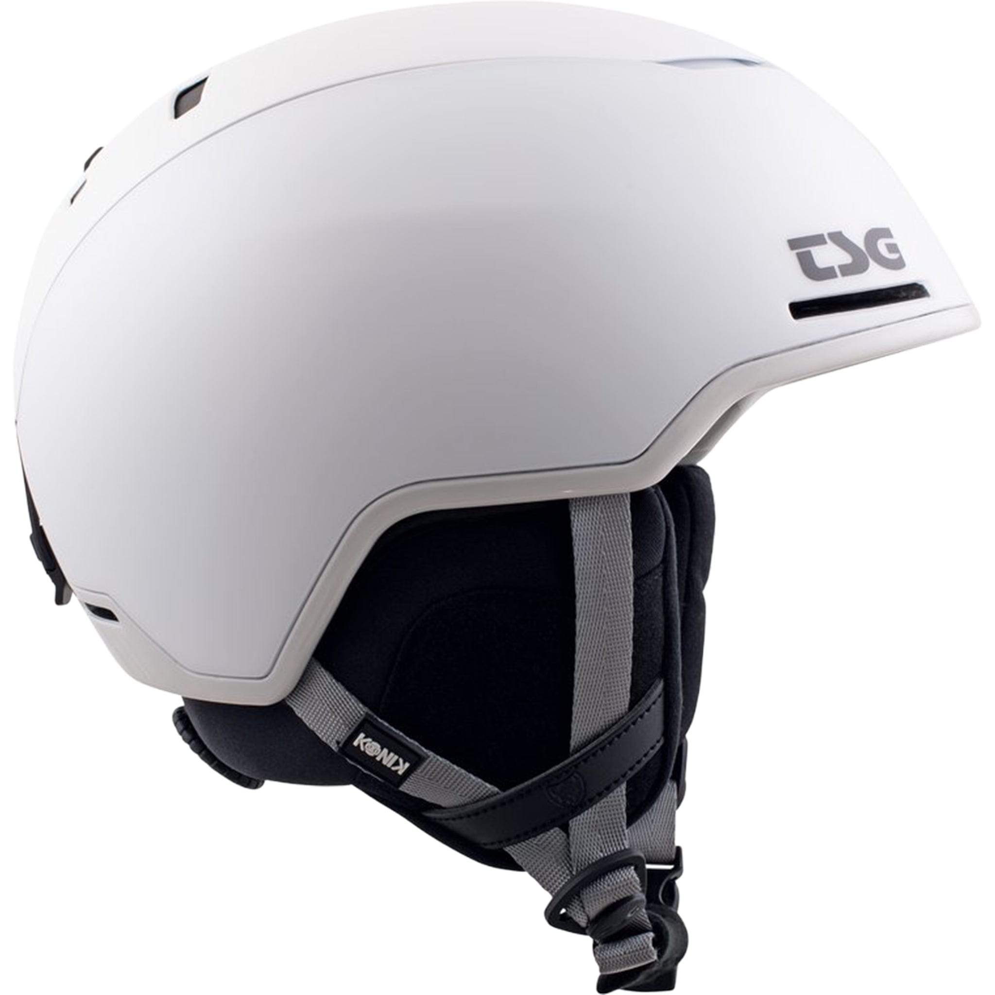 TSG Konik 2.0 Satin White Coal Snowboard Helmet