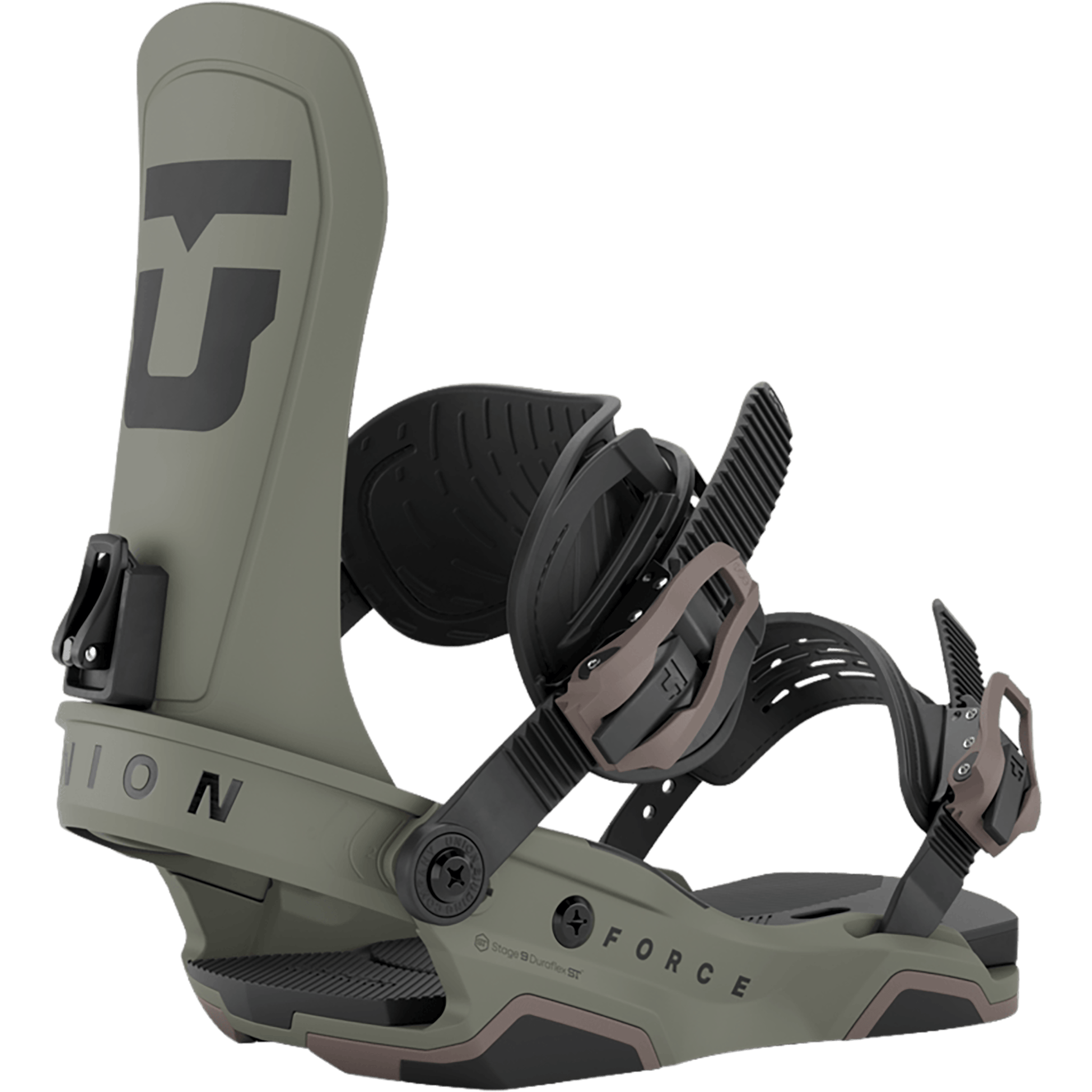Union Force Team Snowboard Binding Tactical Green 2027 Mens Snowboard Bindings