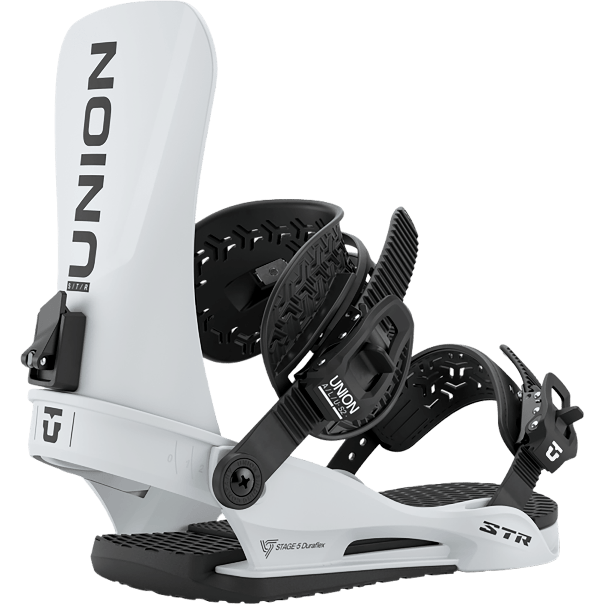 Union STR Snowboard Binding Grey 2027 Mens Snowboard Bindings