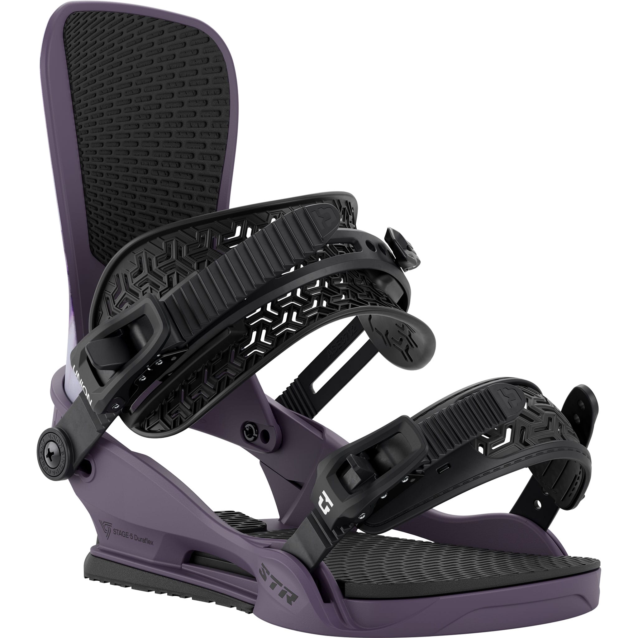 Union STR Snowboard Binding Purple 2027 Mens Snowboard Bindings