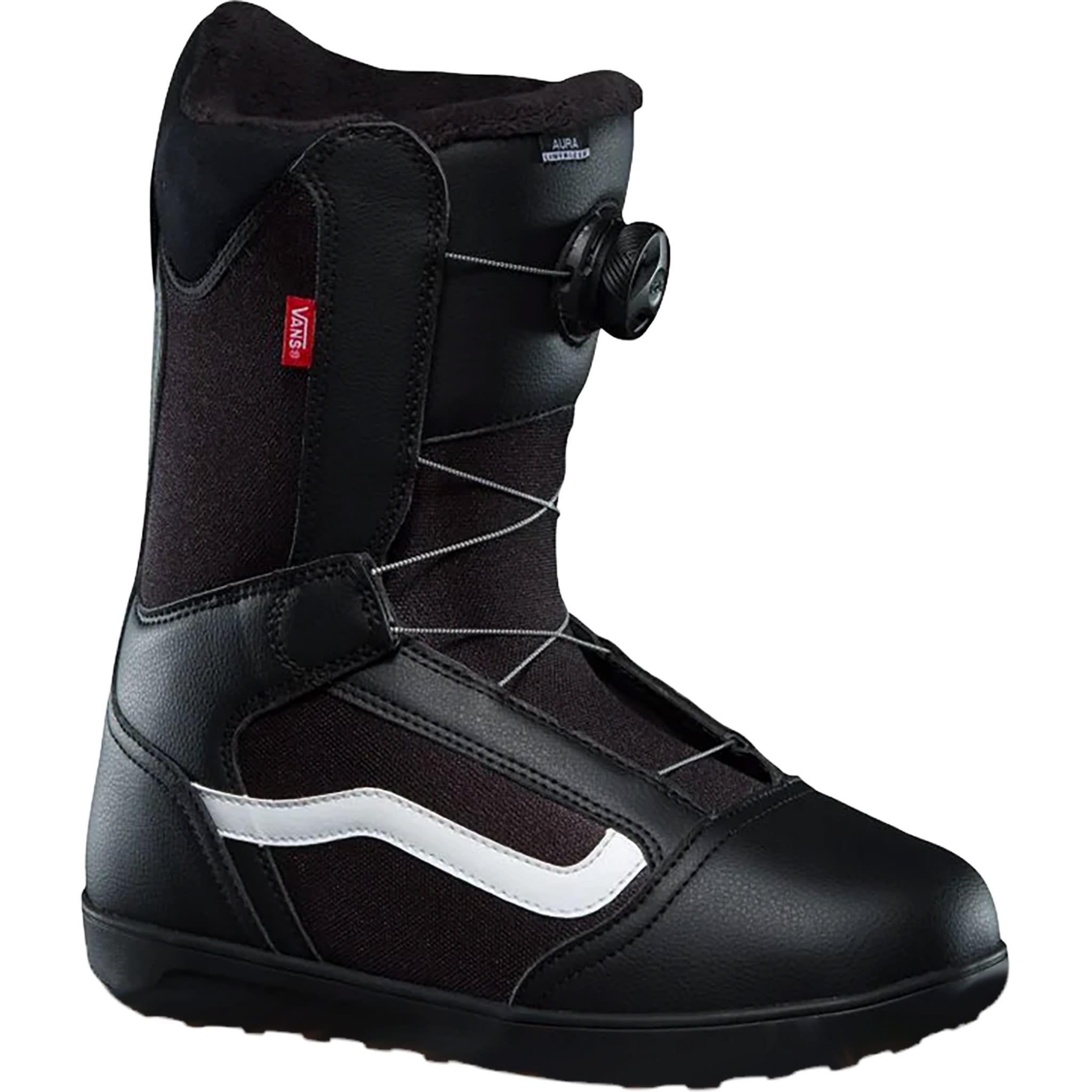 Vans Aura Linerless Snowboard Boot Black White 2024 Mens Snowboard Boots
