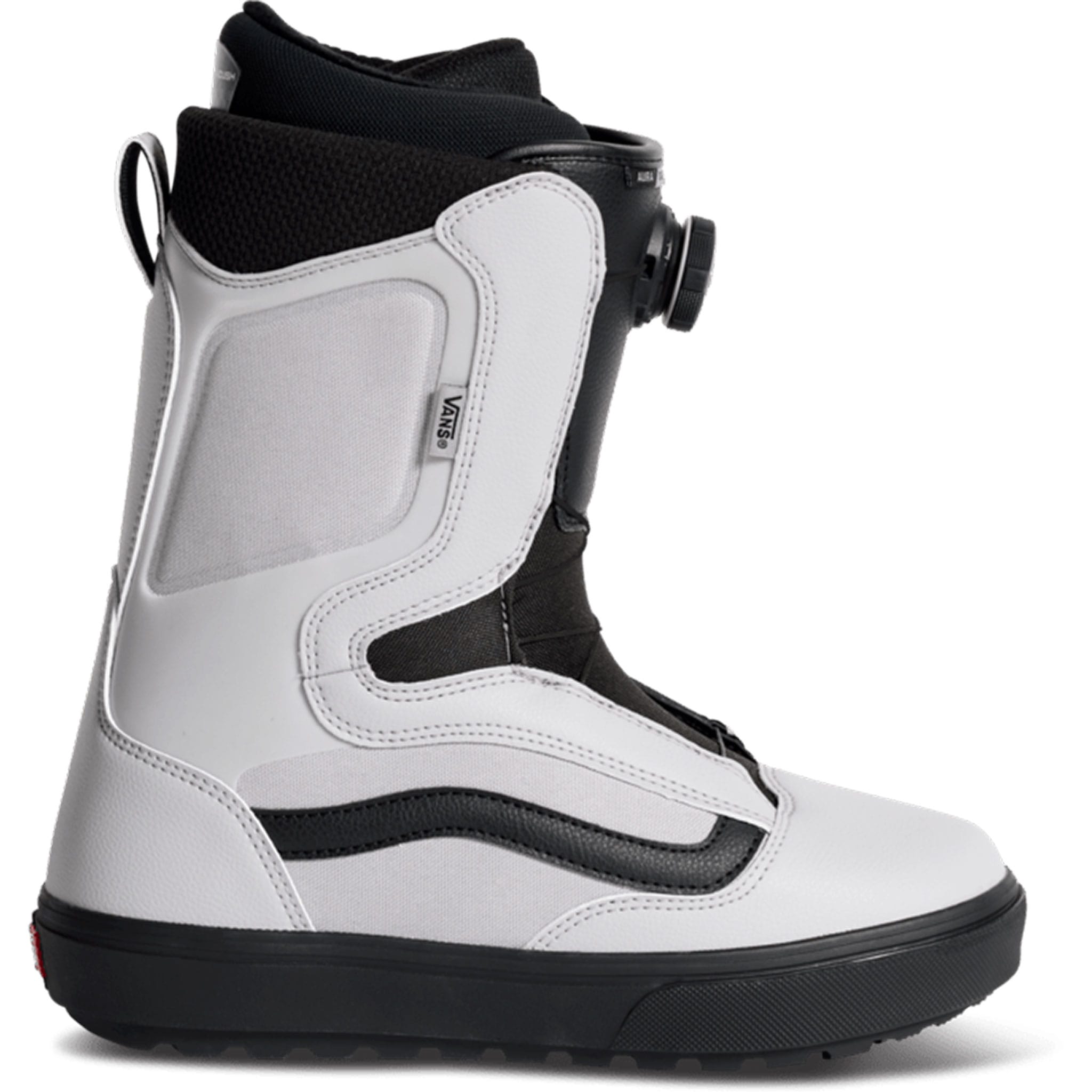 Vans Aura Og Snowboard Boot Light Gray Black 2027 Mens Snowboard Boots
