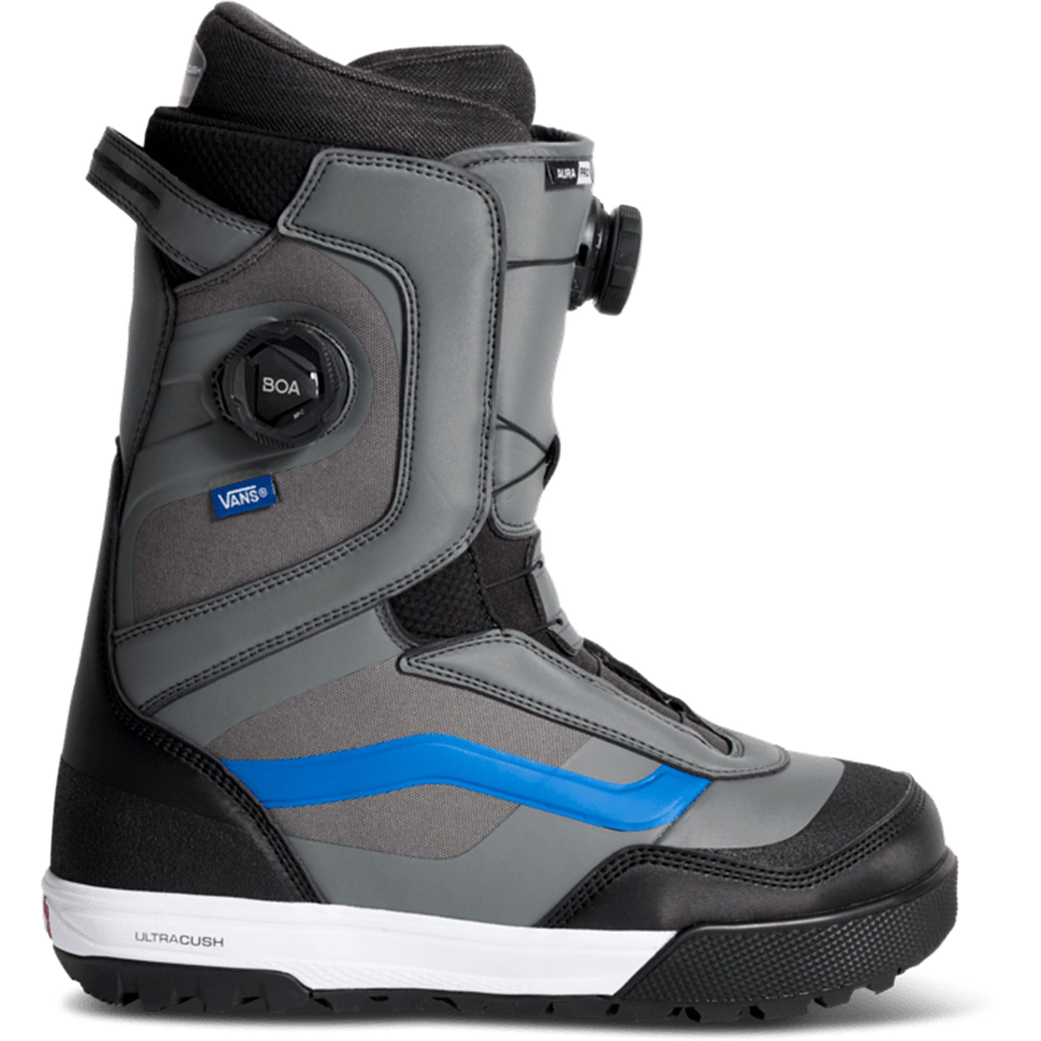 Vans Aura Pro 2.0 Snowboard Boot Pewter Black 2027 Mens Snowboard Boots