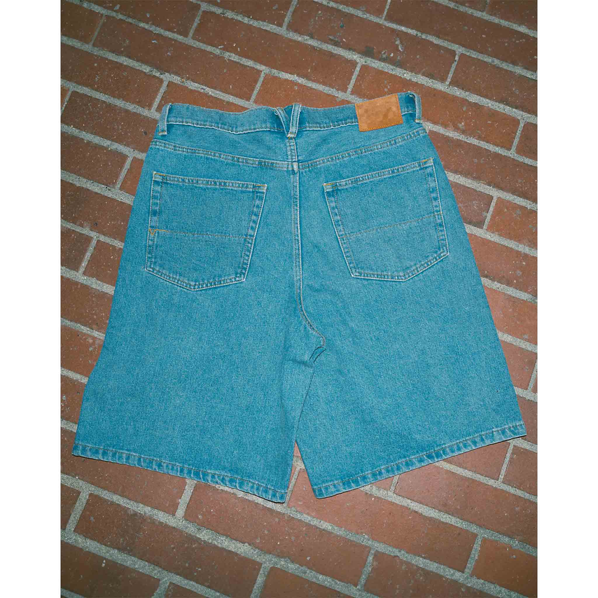 Vans Check 5 Baggy Denim Short Stone Wash Blue Shorts