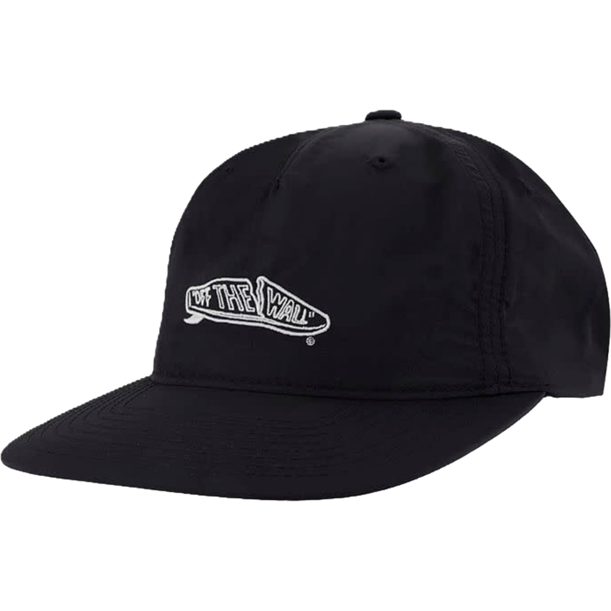 Vans Crestline Unstructured Snapback Hat Black White Hats