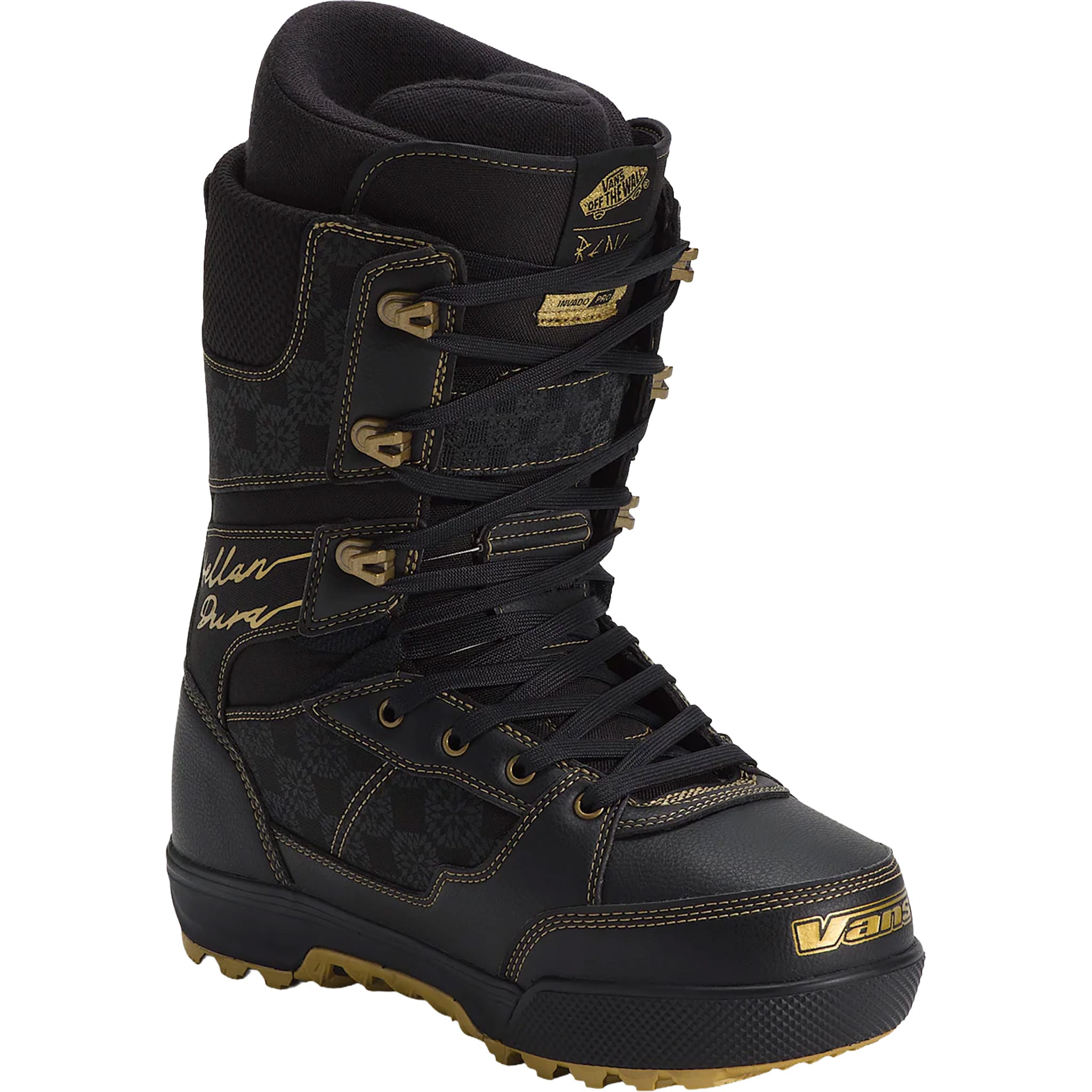 Vans Invado Pro Rene Snowboard Boots Black Gold 2026 Mens Snowboard Boots