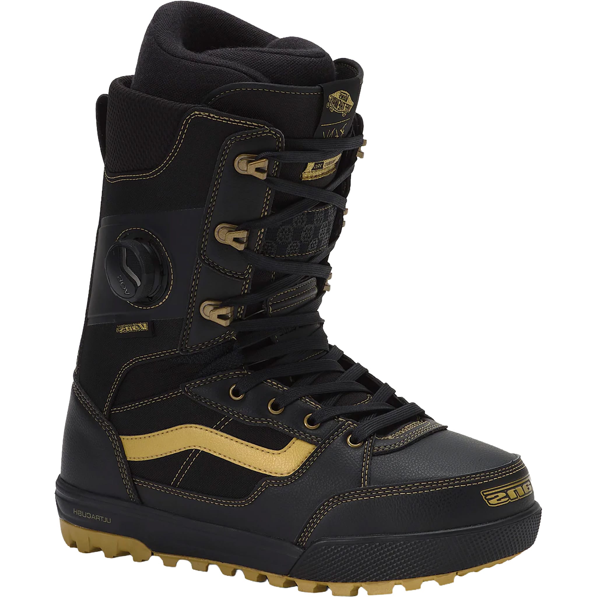 Vans Invado Pro Rene Snowboard Boots Black Gold 2026 Mens Snowboard Boots