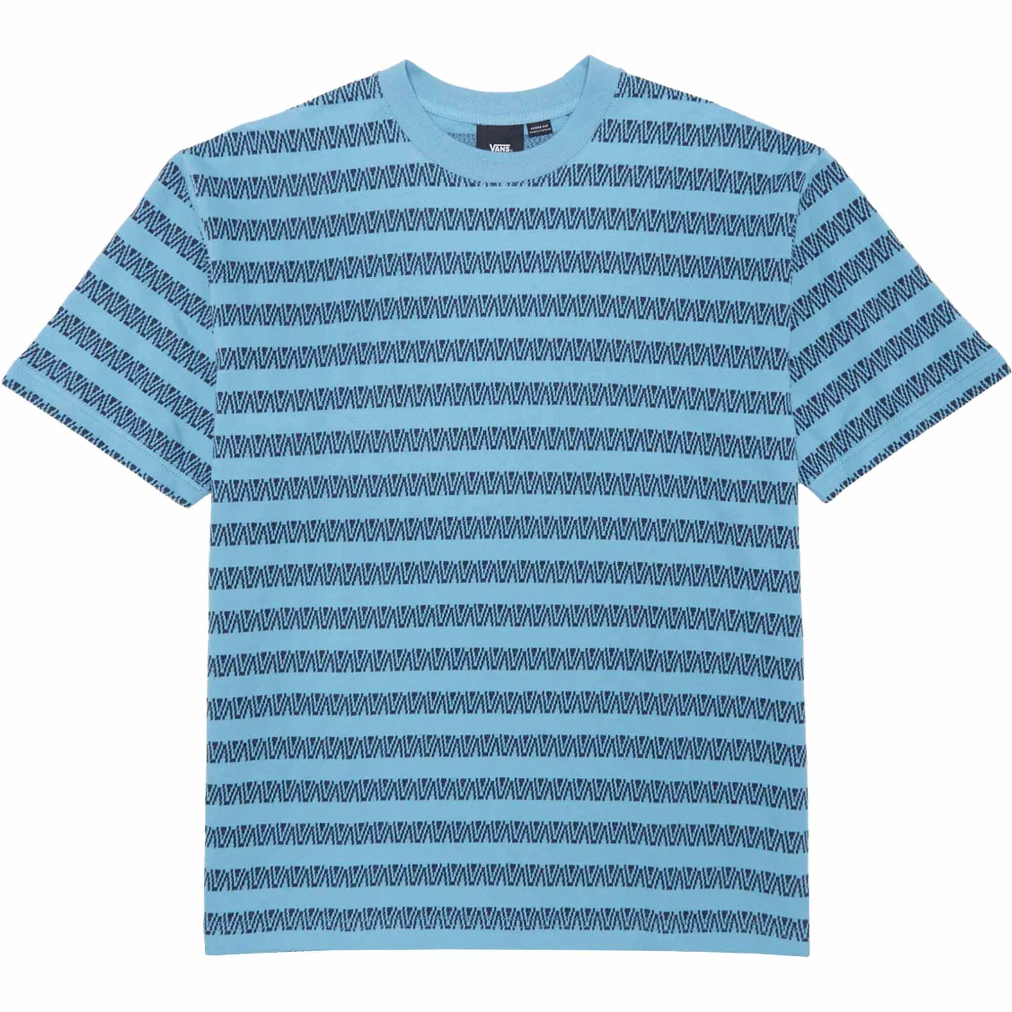 Vans Palmer Jacquard Knit Shirt Heritage Blue T Shirt