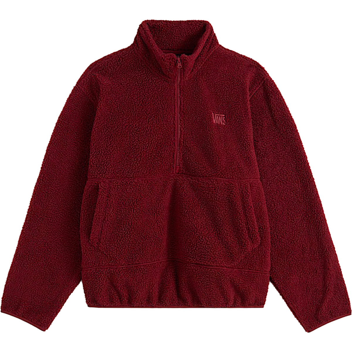 Vans Shepard Half-Zip Polar Fleece Bordeaux Red Sweatshirts