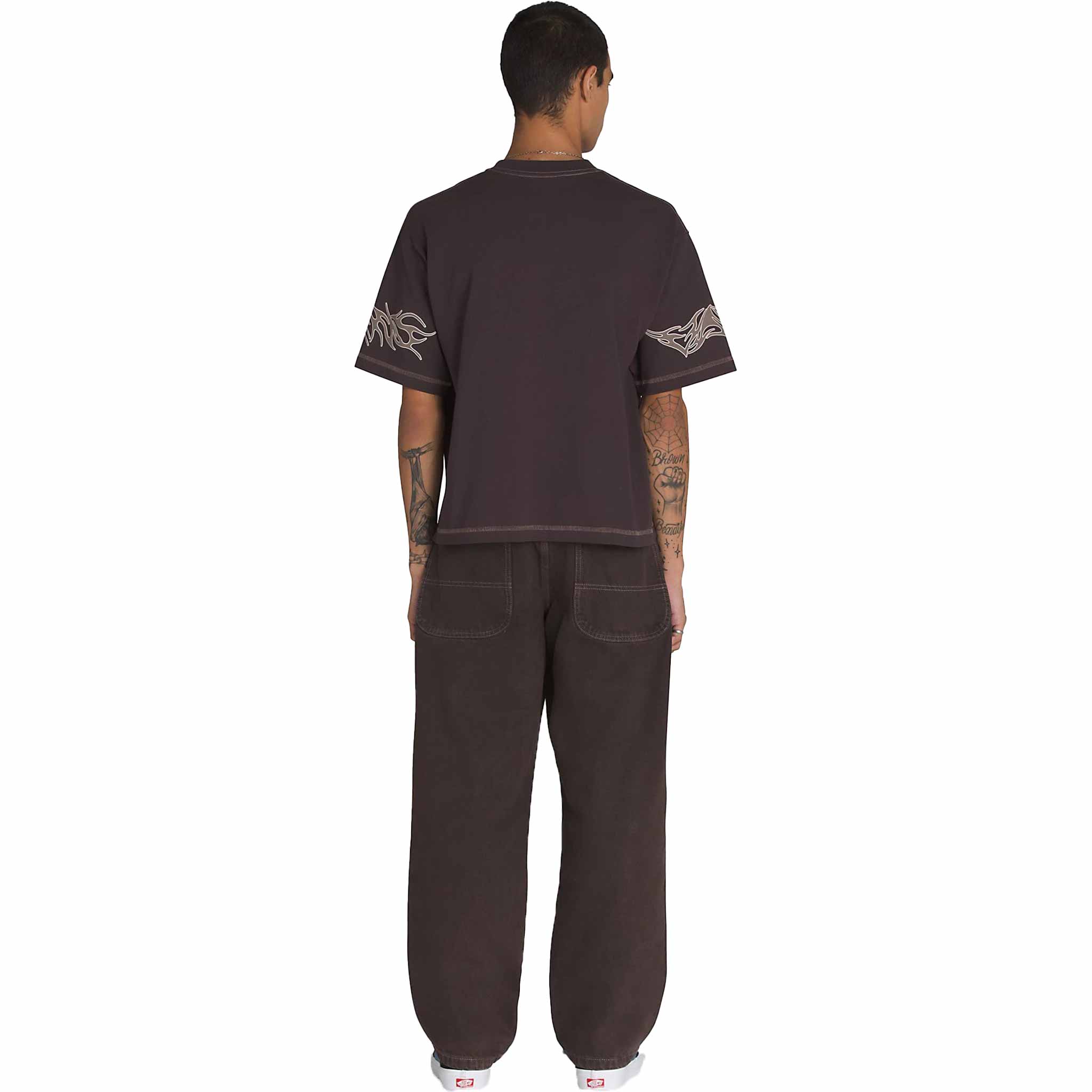 Vans Skate Check 5 Loose Denim Pants After Dark Brown Pants