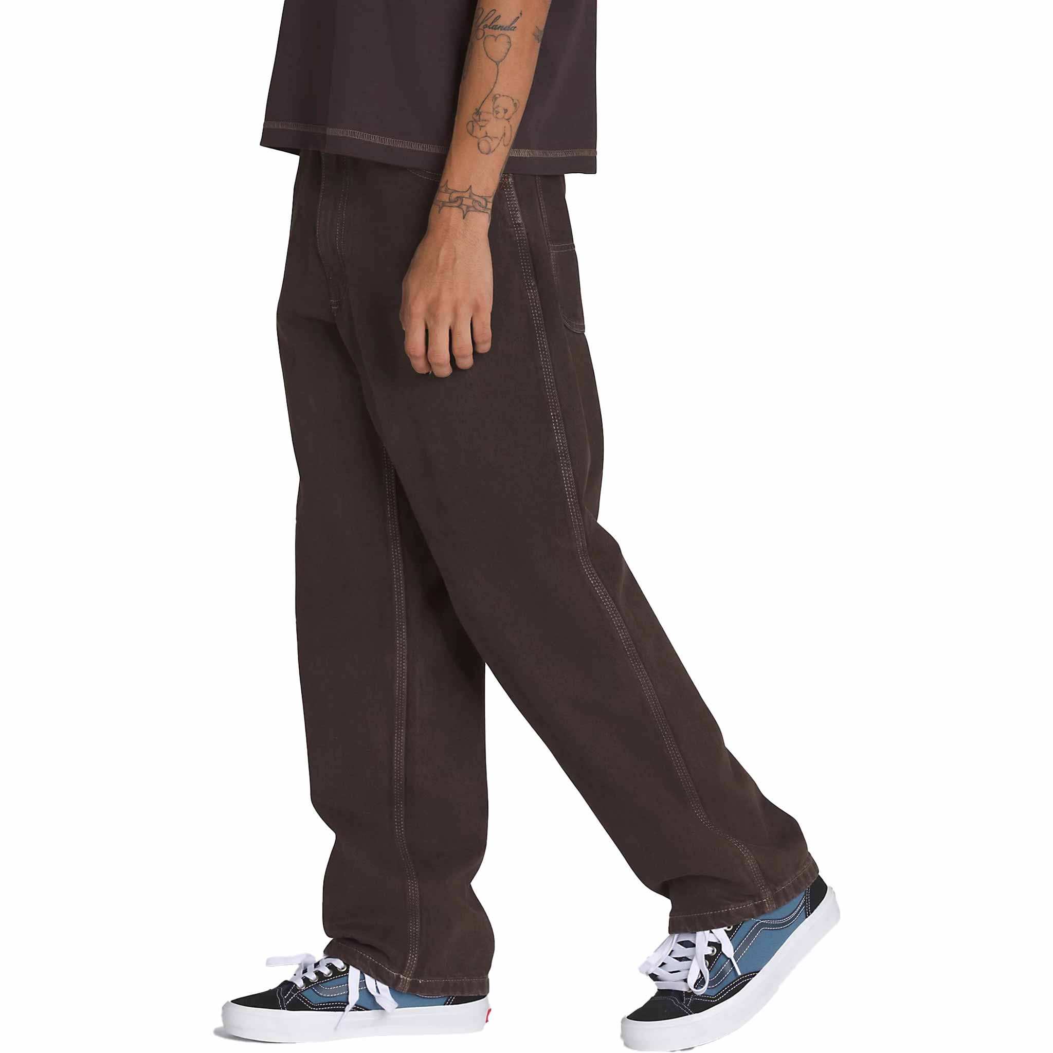 Vans Skate Check 5 Loose Denim Pants After Dark Brown Pants
