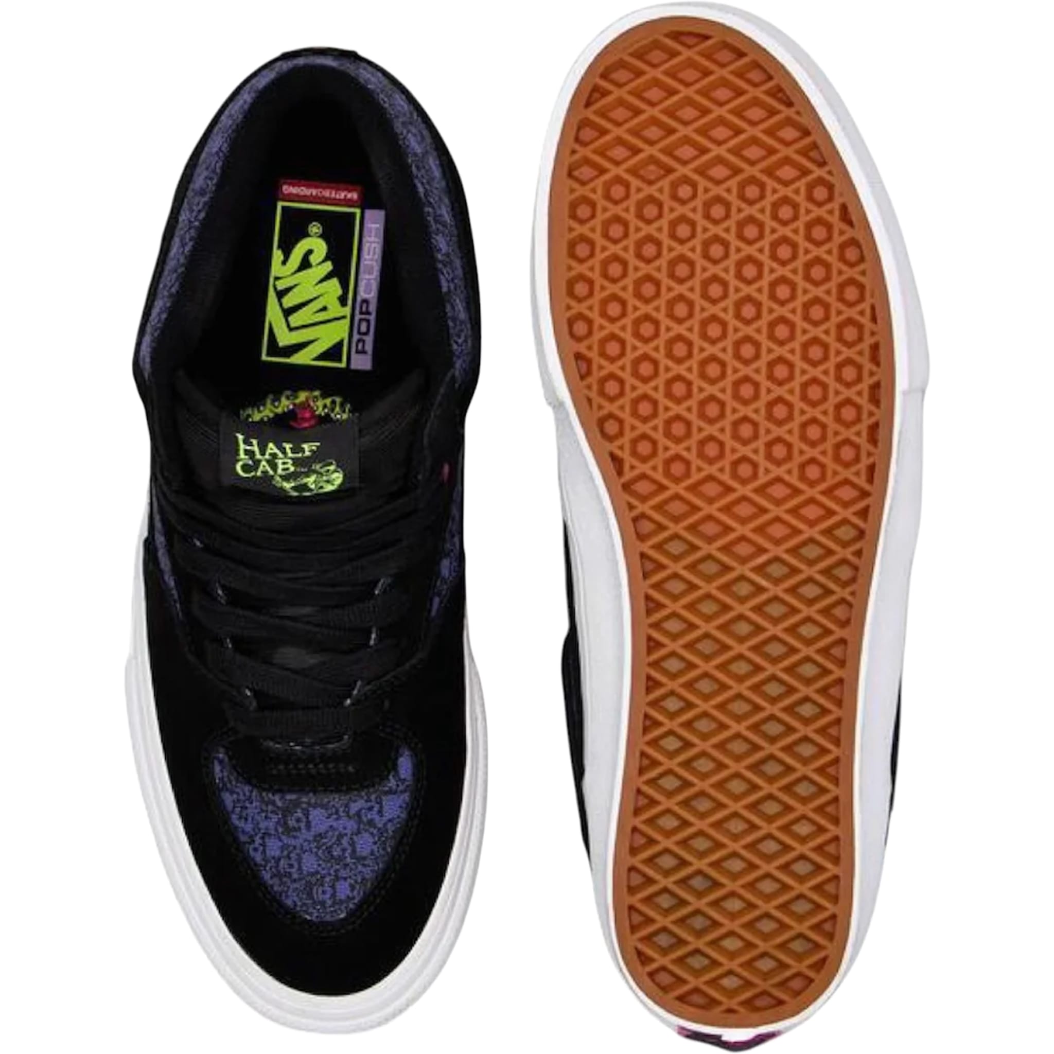 Vans Skate Half Cab Shoe Acid Airbrush Violet Purple Shoes