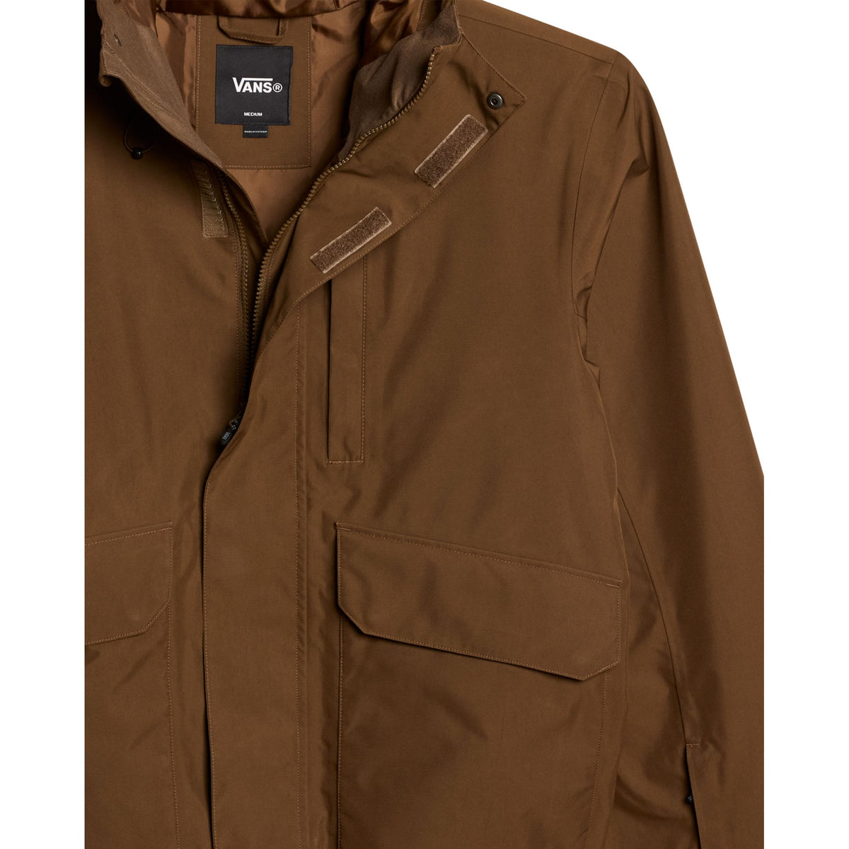 Vans Take Up 2L Gore-Tex Snowboard Shell Jill Perkins Vintage Cocoa 2027 Mens Snowboard Jackets