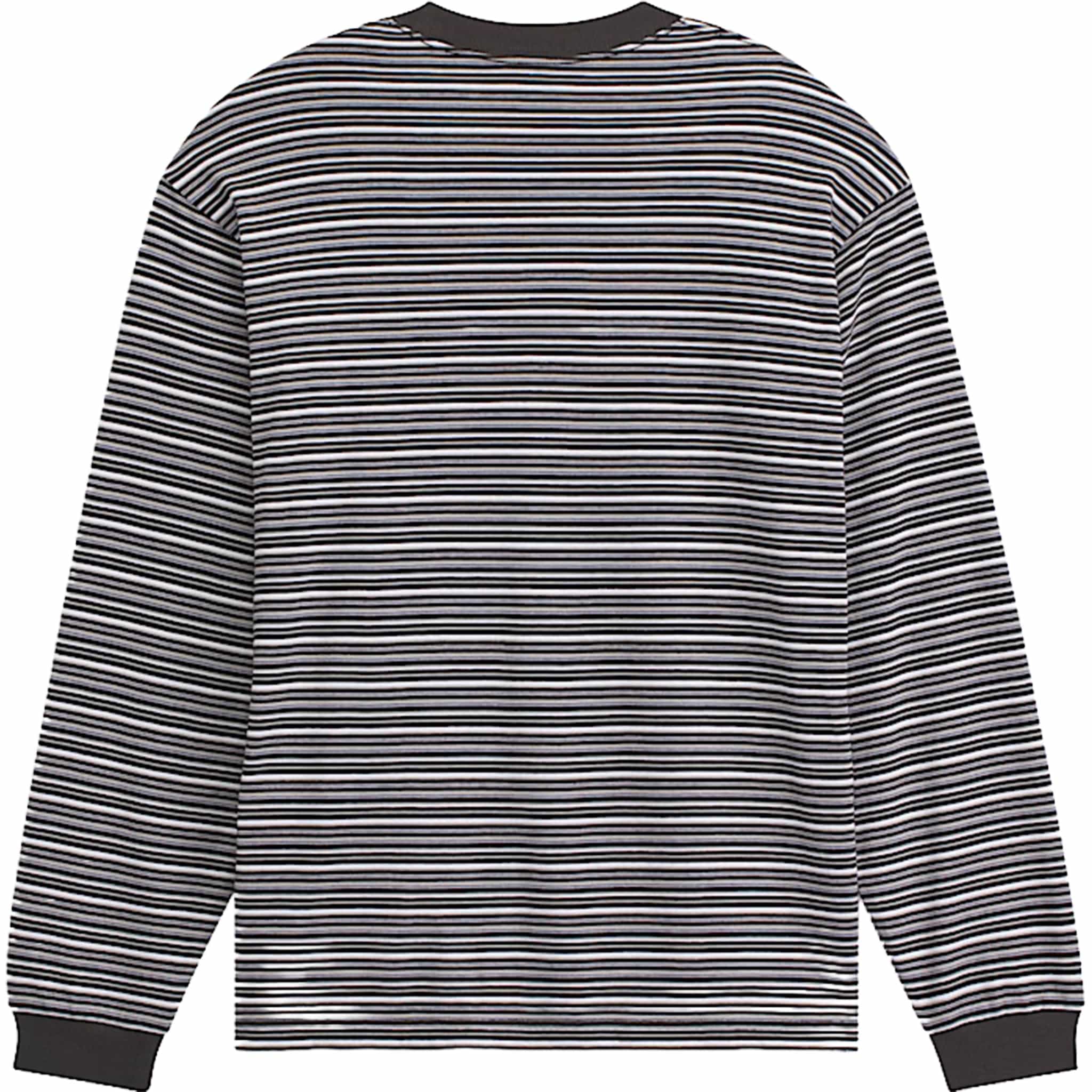 Vans Wesley Stripe Long Sleeve Knit Shirt Faded Black Sweatshirts