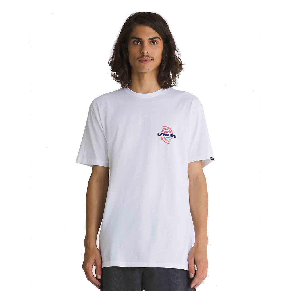 Vans Wormhole Warped Tee White T Shirt