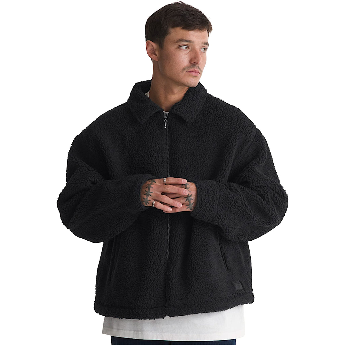 Vans Yukon High Pile Fleece Jacket Black Casual Jackets