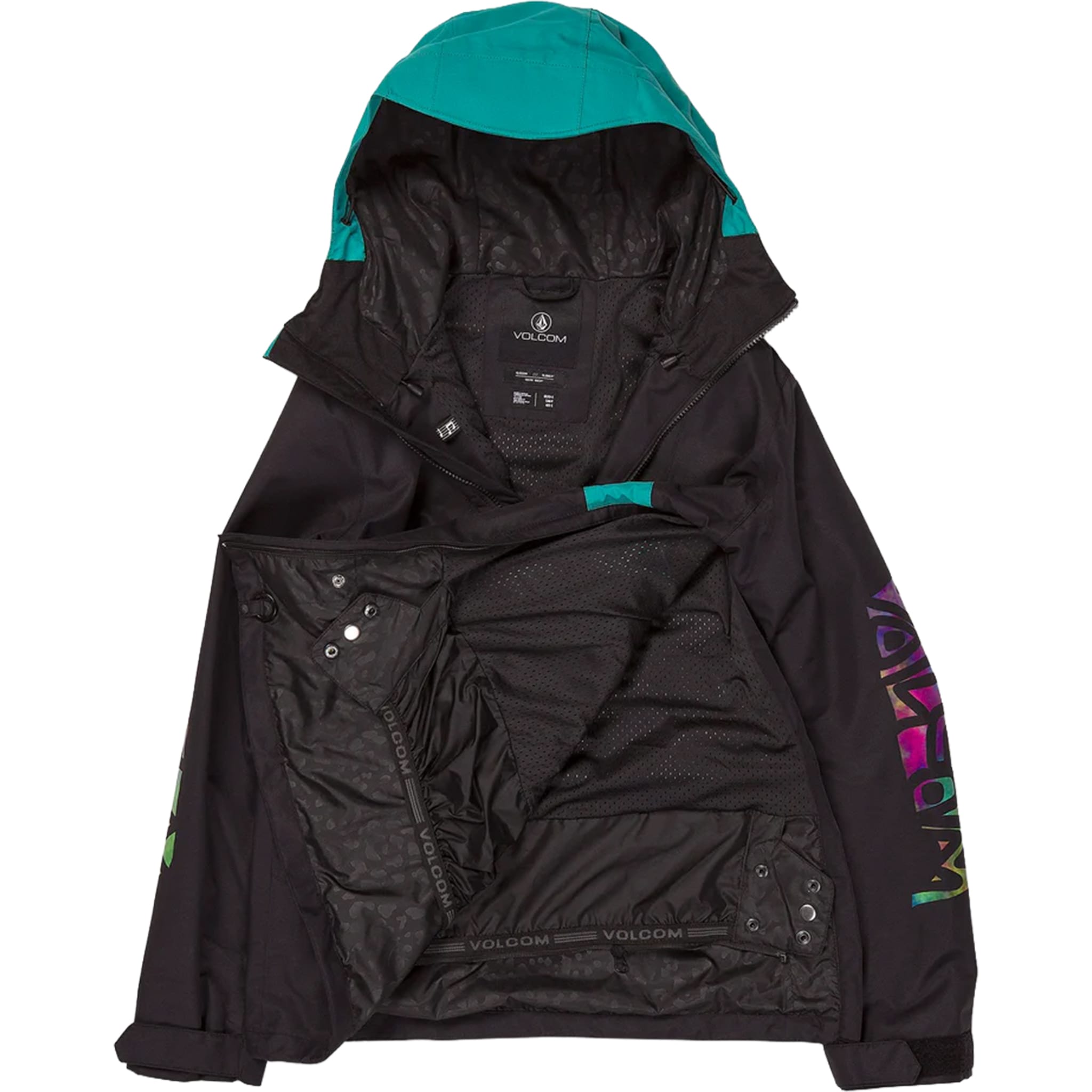 Volcom Ashfield Pullover Jacket Black 2024 Womens Snowboard Jackets