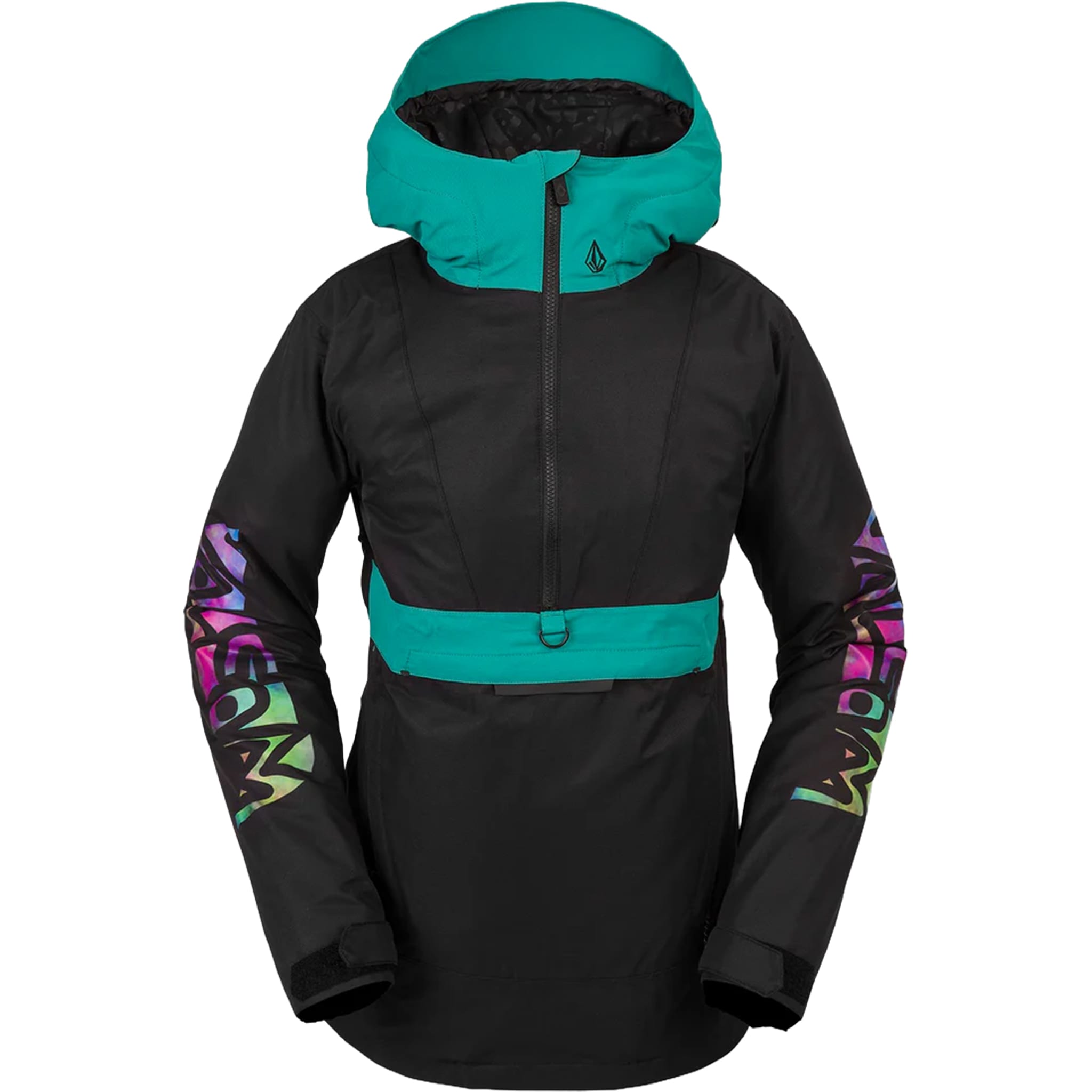 Volcom Ashfield Pullover Jacket Black 2024 Womens Snowboard Jackets