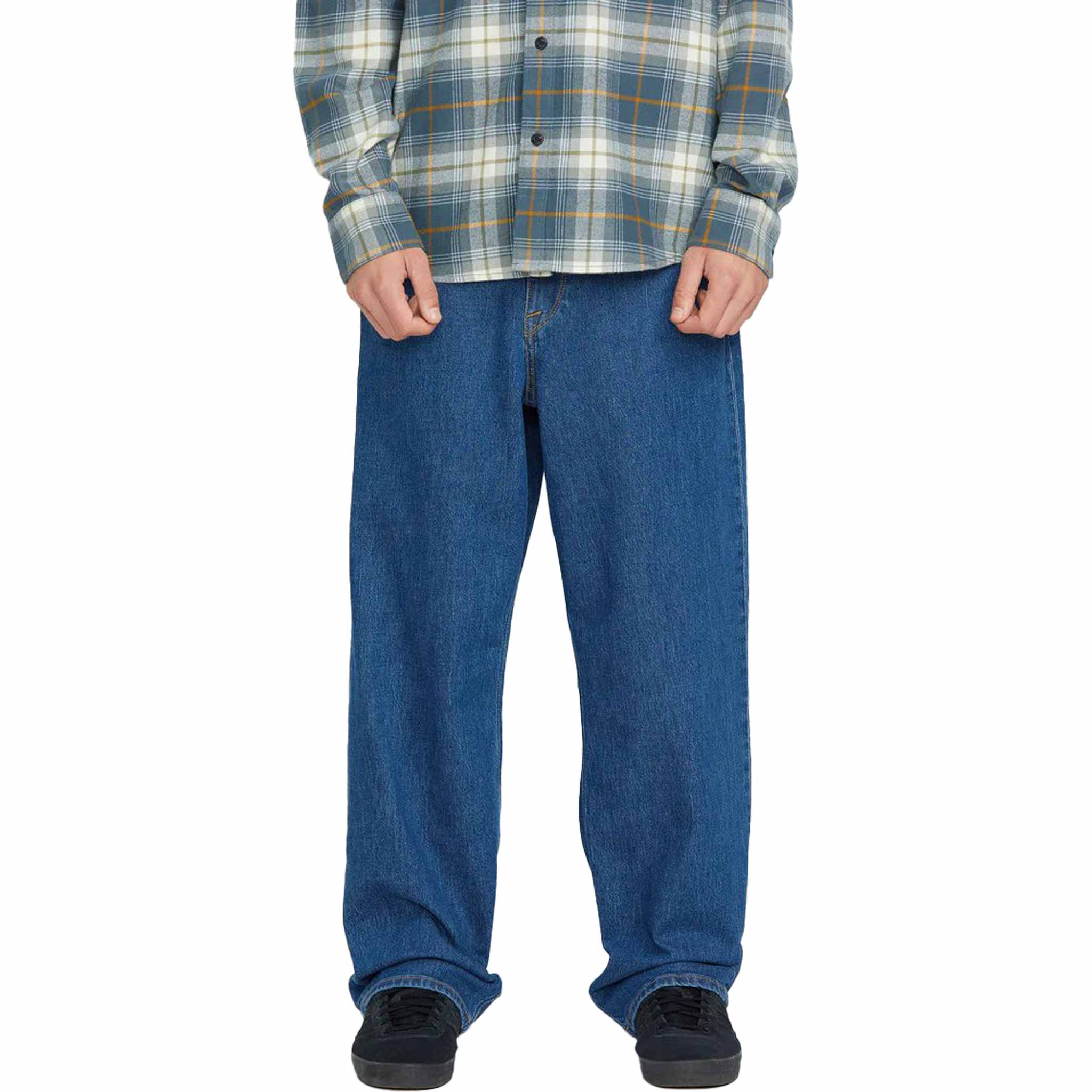 Volcom Billow Loose Fit Denim Bold Blue Pants