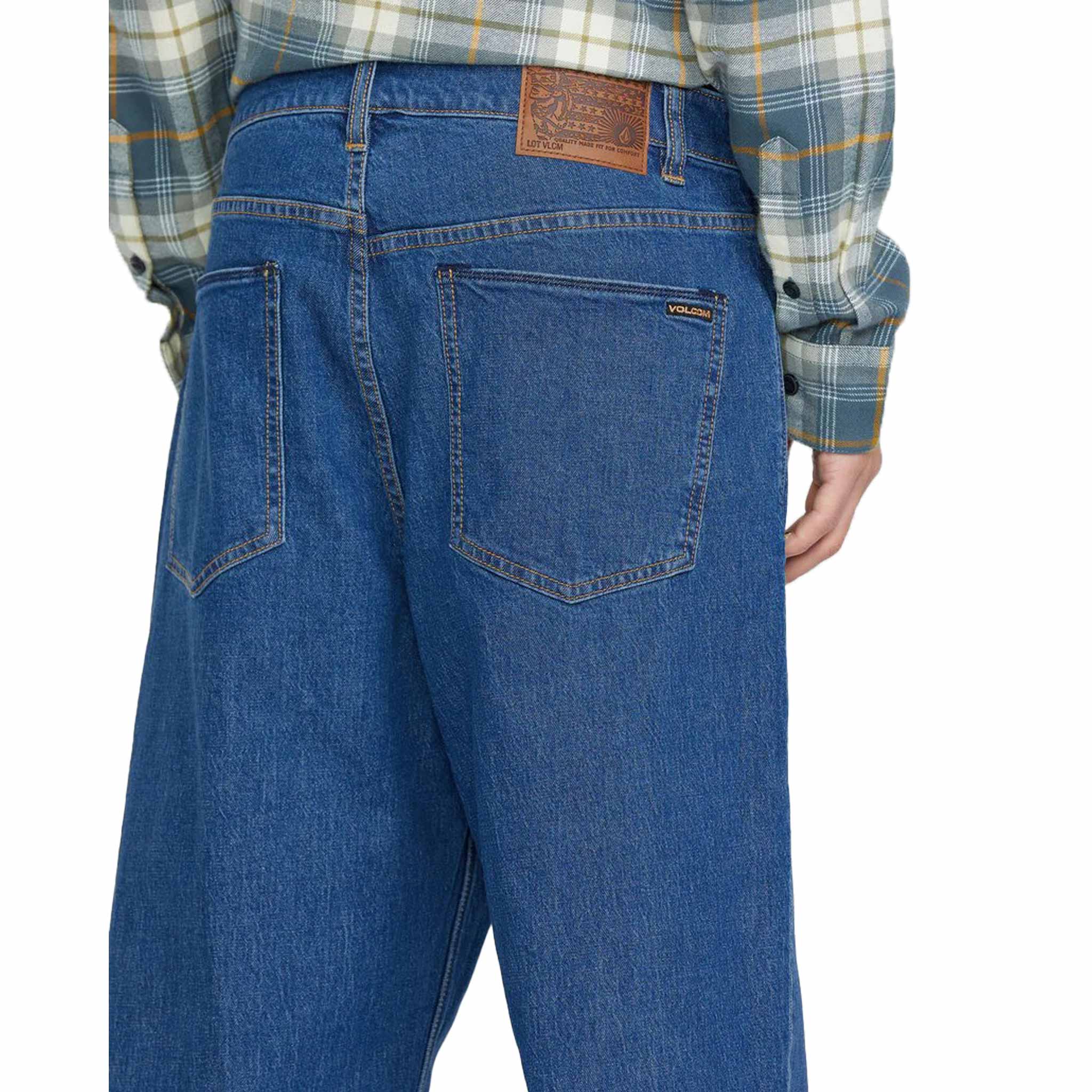 Volcom Billow Loose Fit Denim Bold Blue Pants