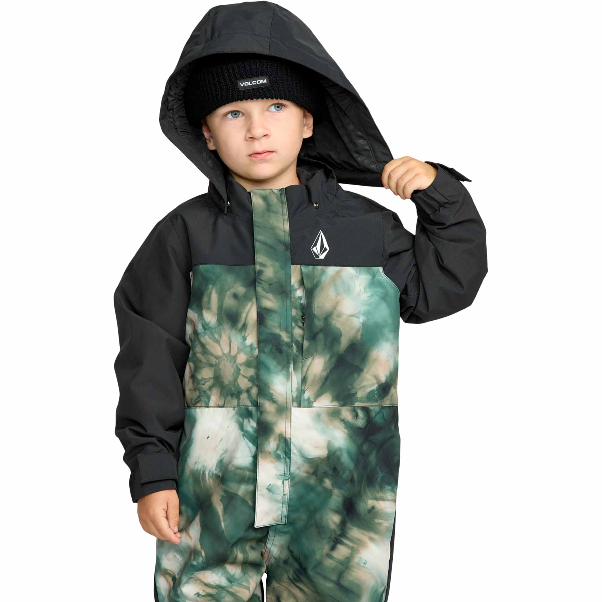 Volcom Boys Little Flurry One Piece Green 2026 Youth Jackets