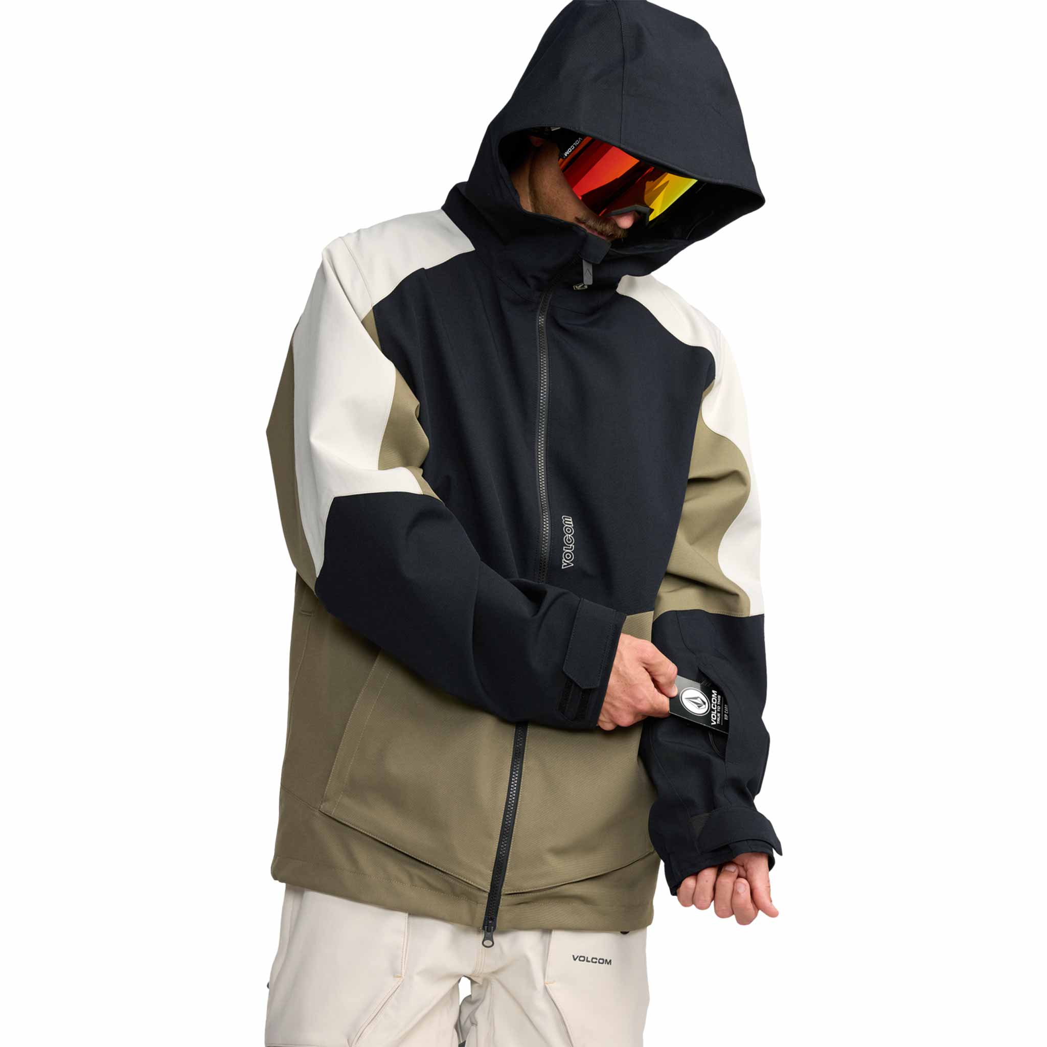 Volcom Brighton Full Zip Jacket Military 2026 Mens Snowboard Coat