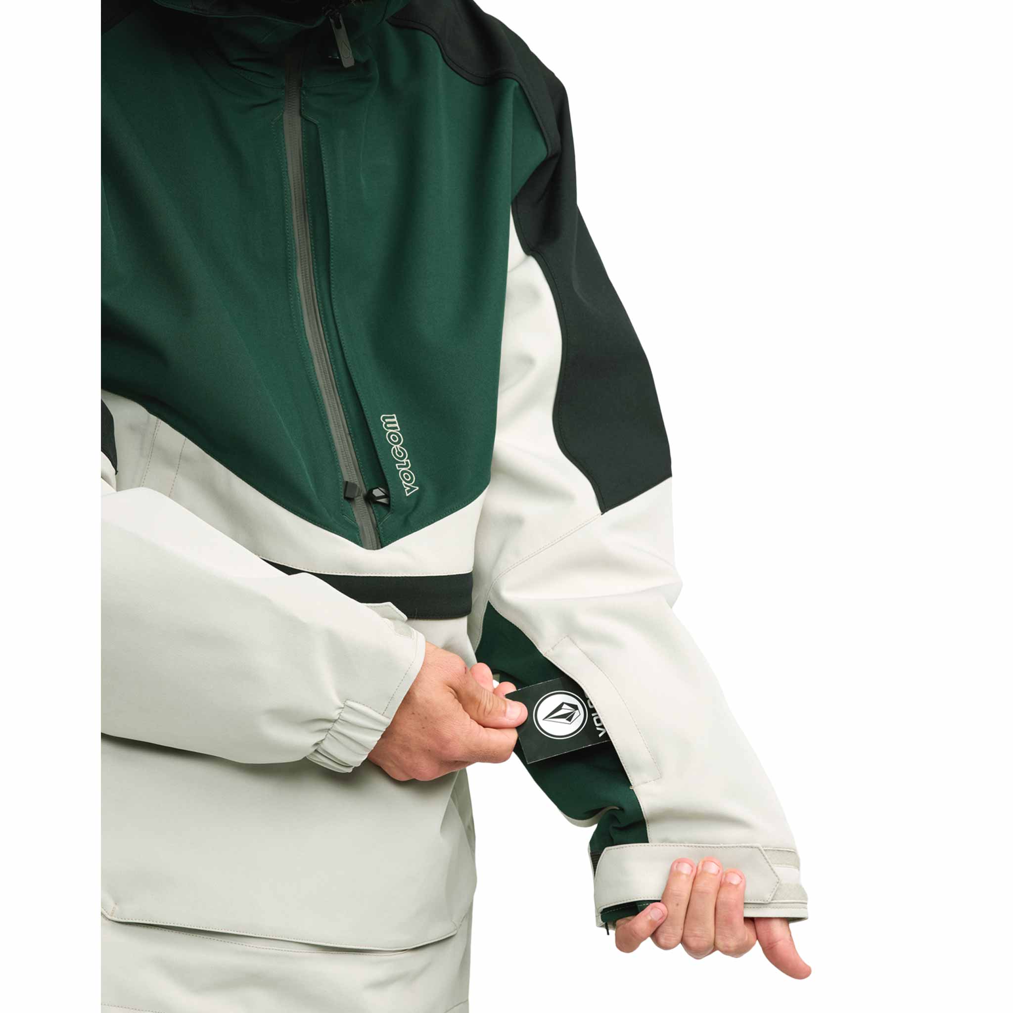 Volcom Brighton Pullover Jacket Stone 2026 Mens Snowboard Coat