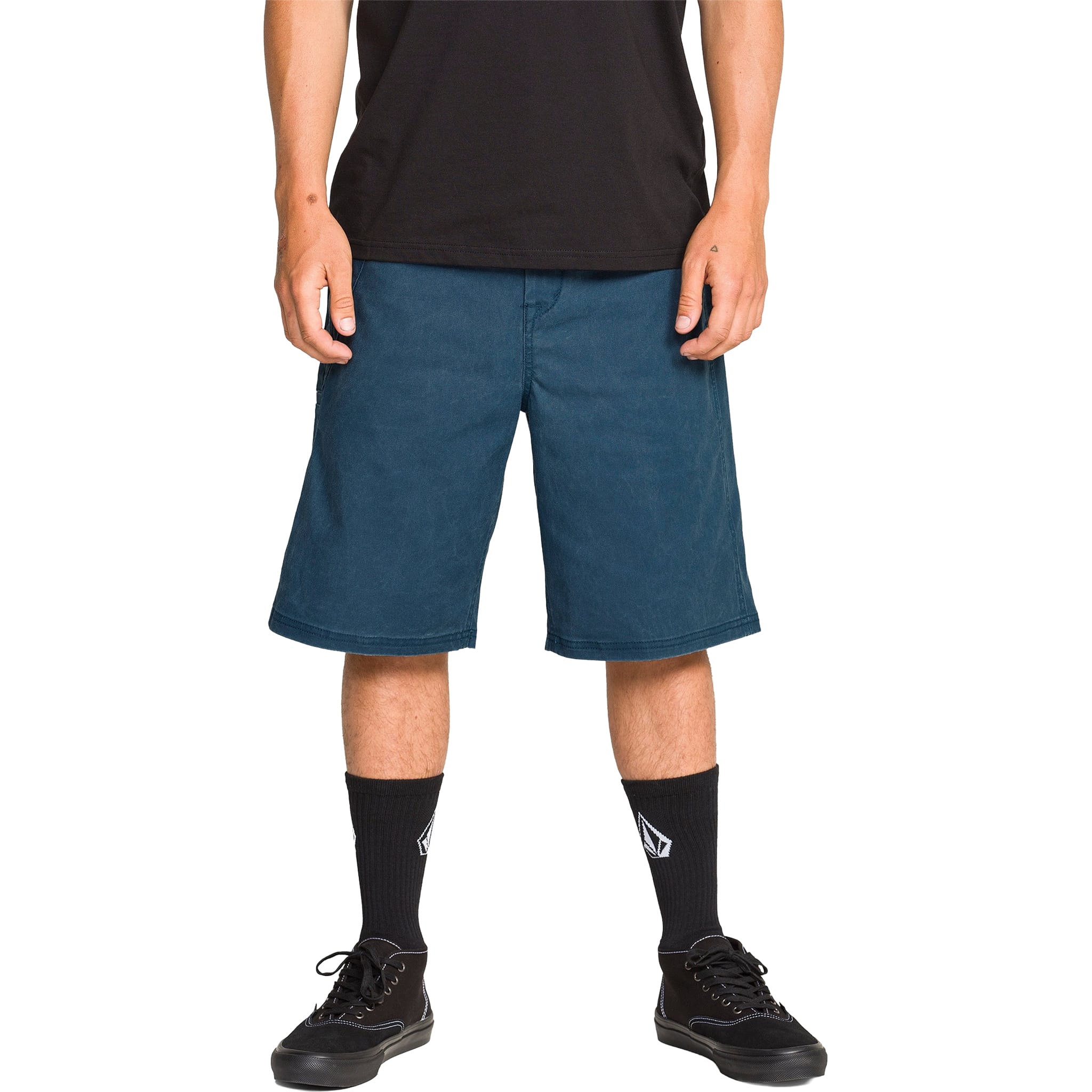 Volcom Dialed Relaxed Work Shorts Midnight Blue Shorts