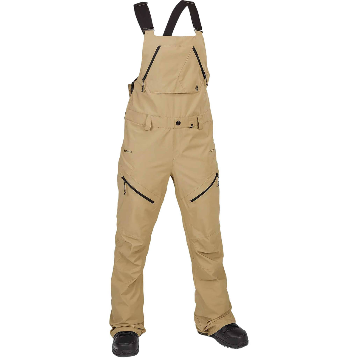 Elm Gore Tex Stretch Womens Bibs Dark Khaki 2024 Sanction Skate And Snow